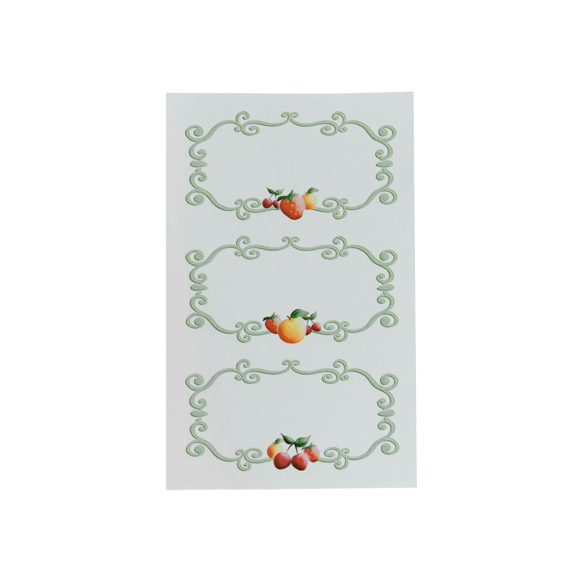 Zweckform Labels 'Fruit Frame', rectangular, paper, multicoloured