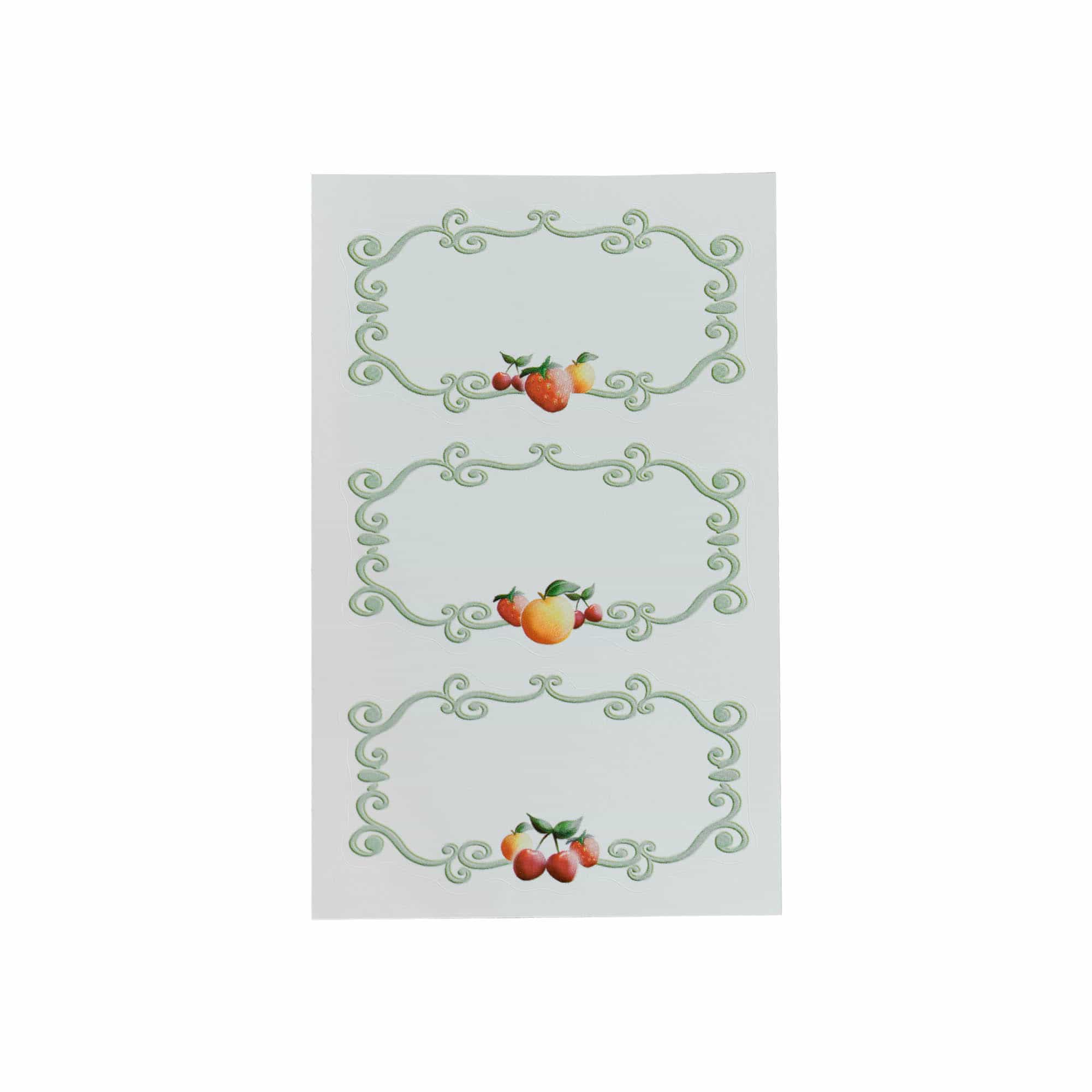 Zweckform Labels 'Fruit Frame', rectangular, paper, multicoloured