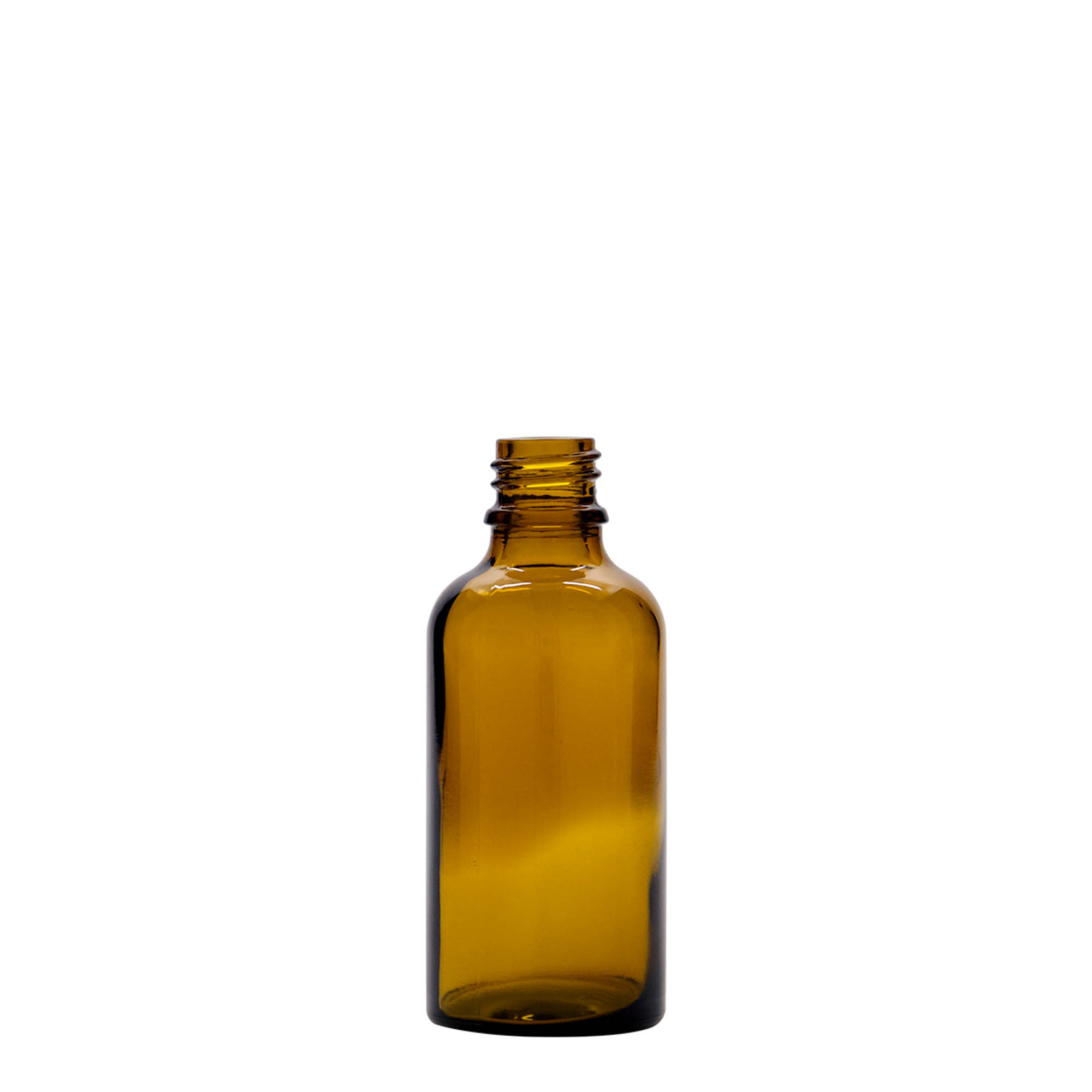 50 ml dropper bottle medicine, glass, brown-red, opening: DIN 18