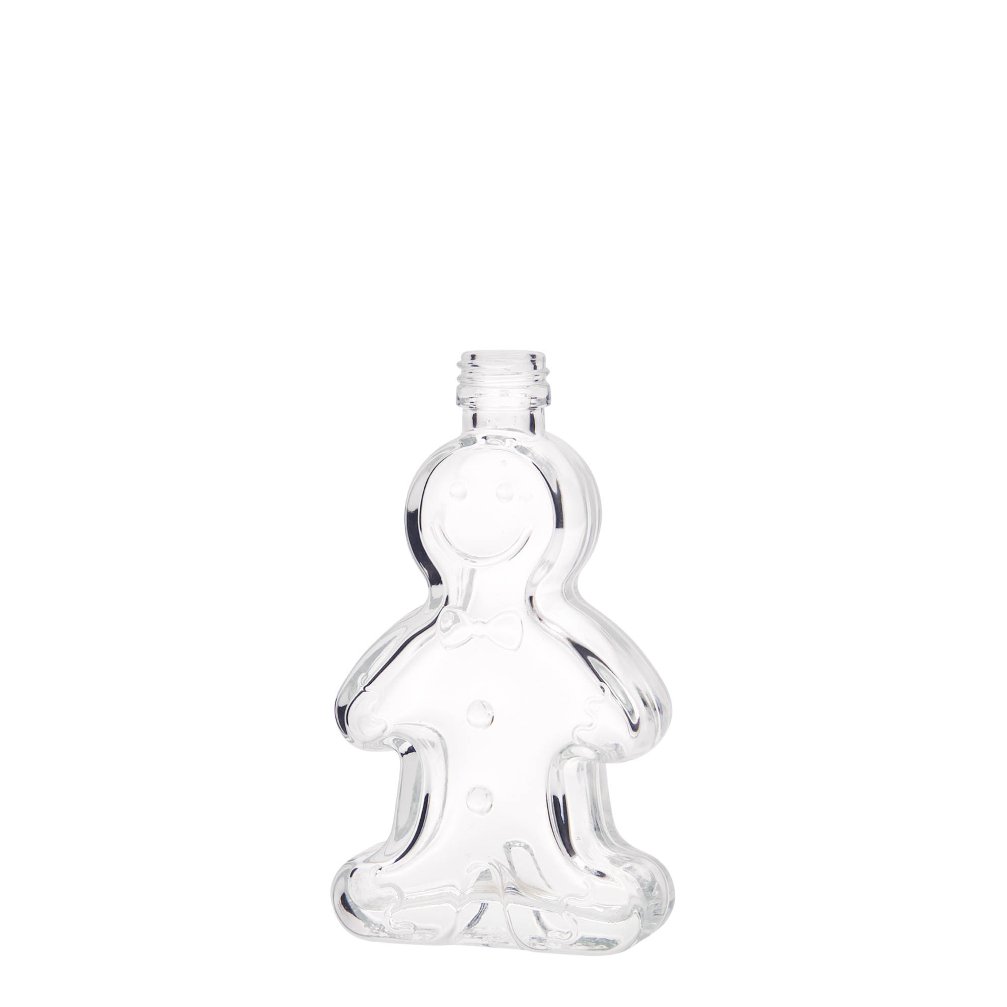 50 ml glass bottle 'Gingerbread Man', opening: PP 18