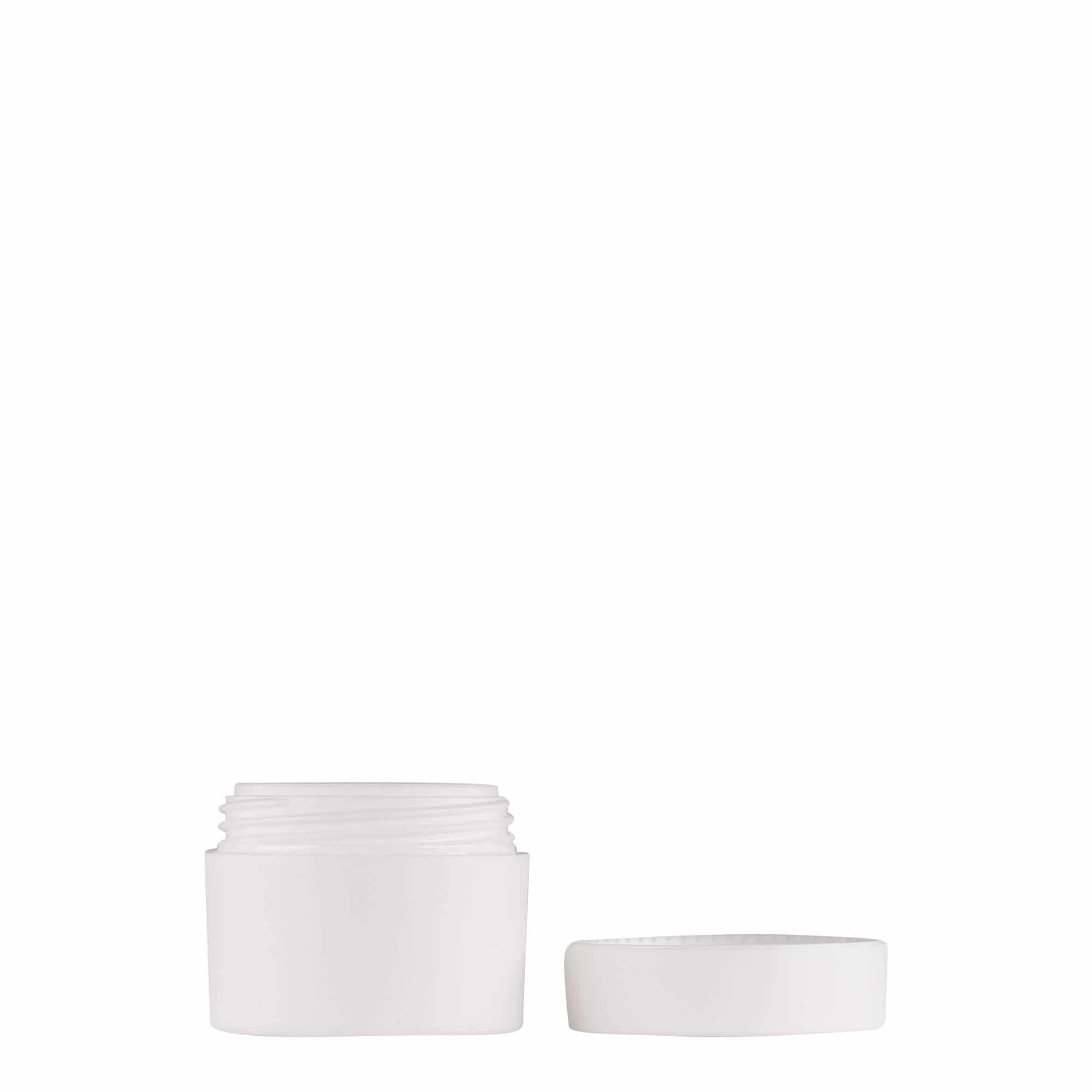 5 ml plastic jar 'Antonella', PP, white, opening: screw cap