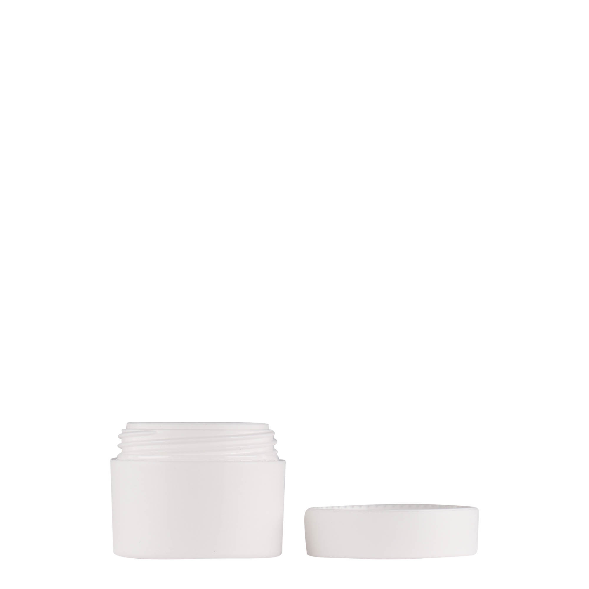 5 ml plastic jar 'Antonella', PP, white, opening: screw cap