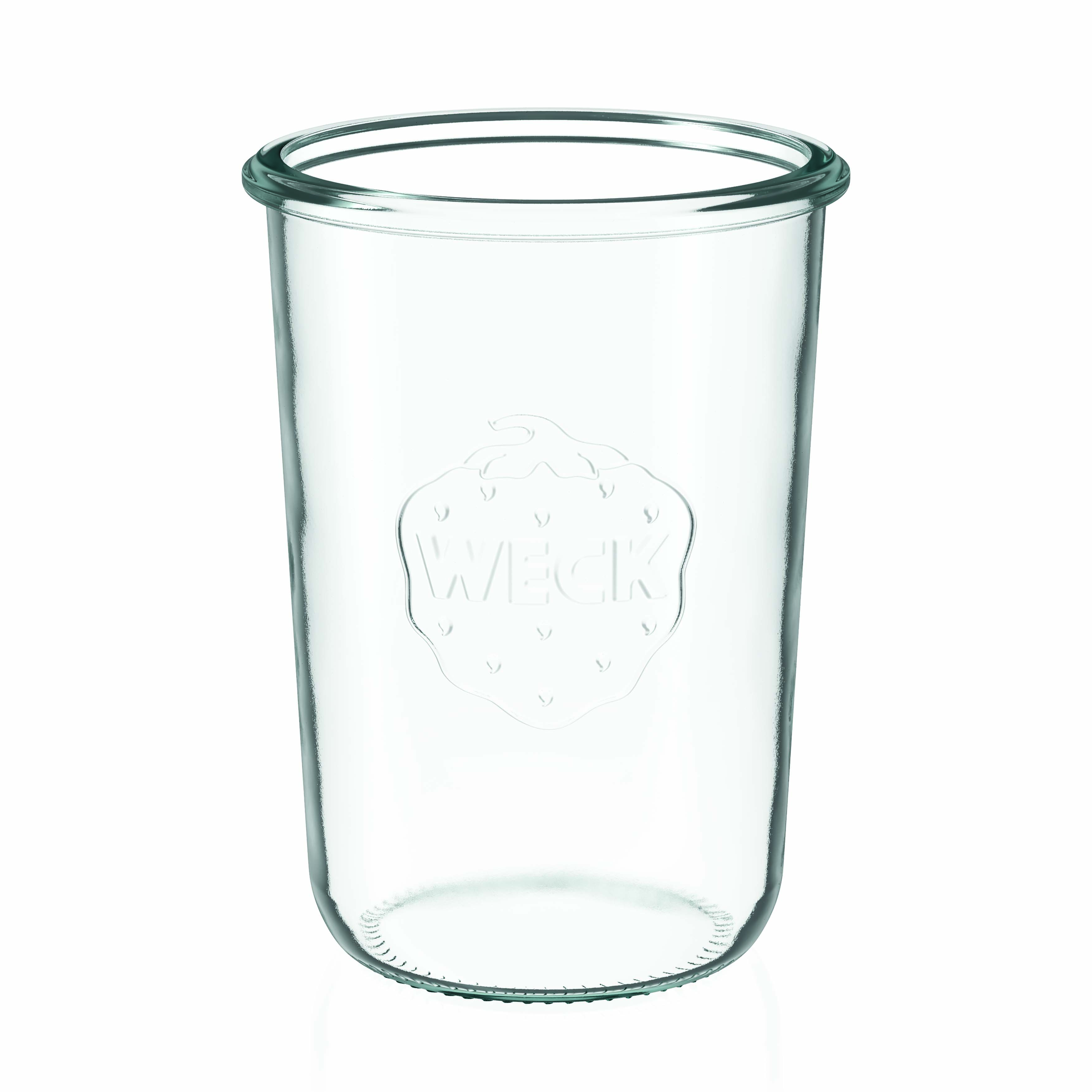 6x 850 ml WECK inverted jar with glass lid RR 100