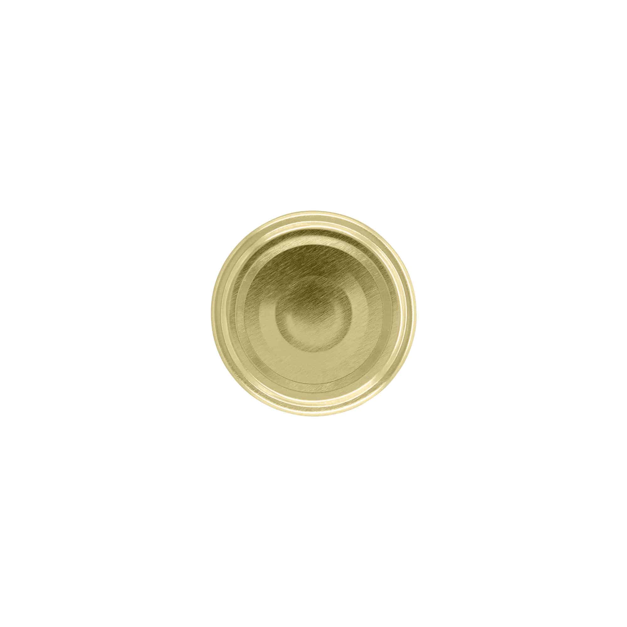 Twist off lid, tinplate, gold, for opening: TO 48