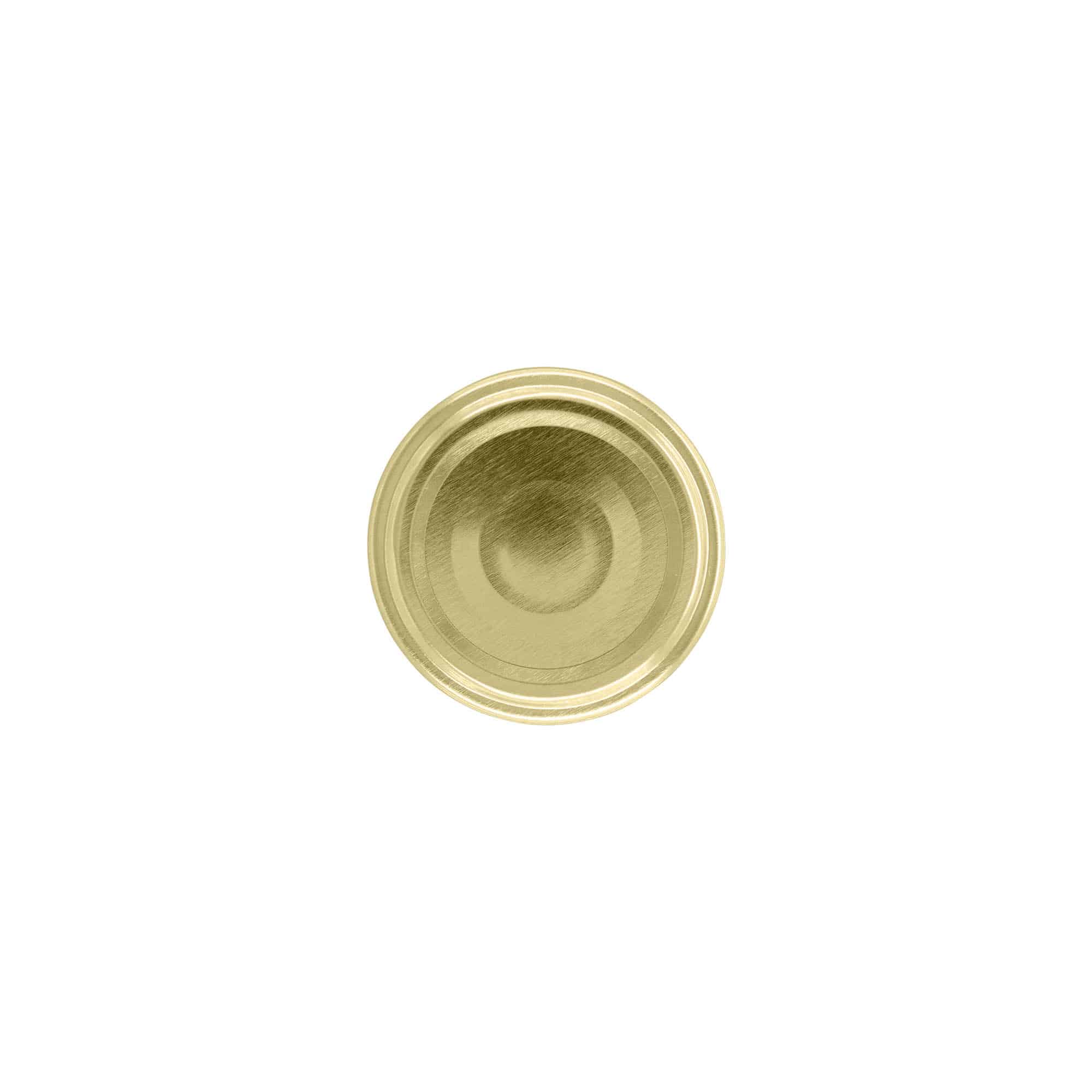 Twist-off lid, tinplate, gold, for opening: TO 48 Twist-off lid, tinplate, gold, for opening: TO 48