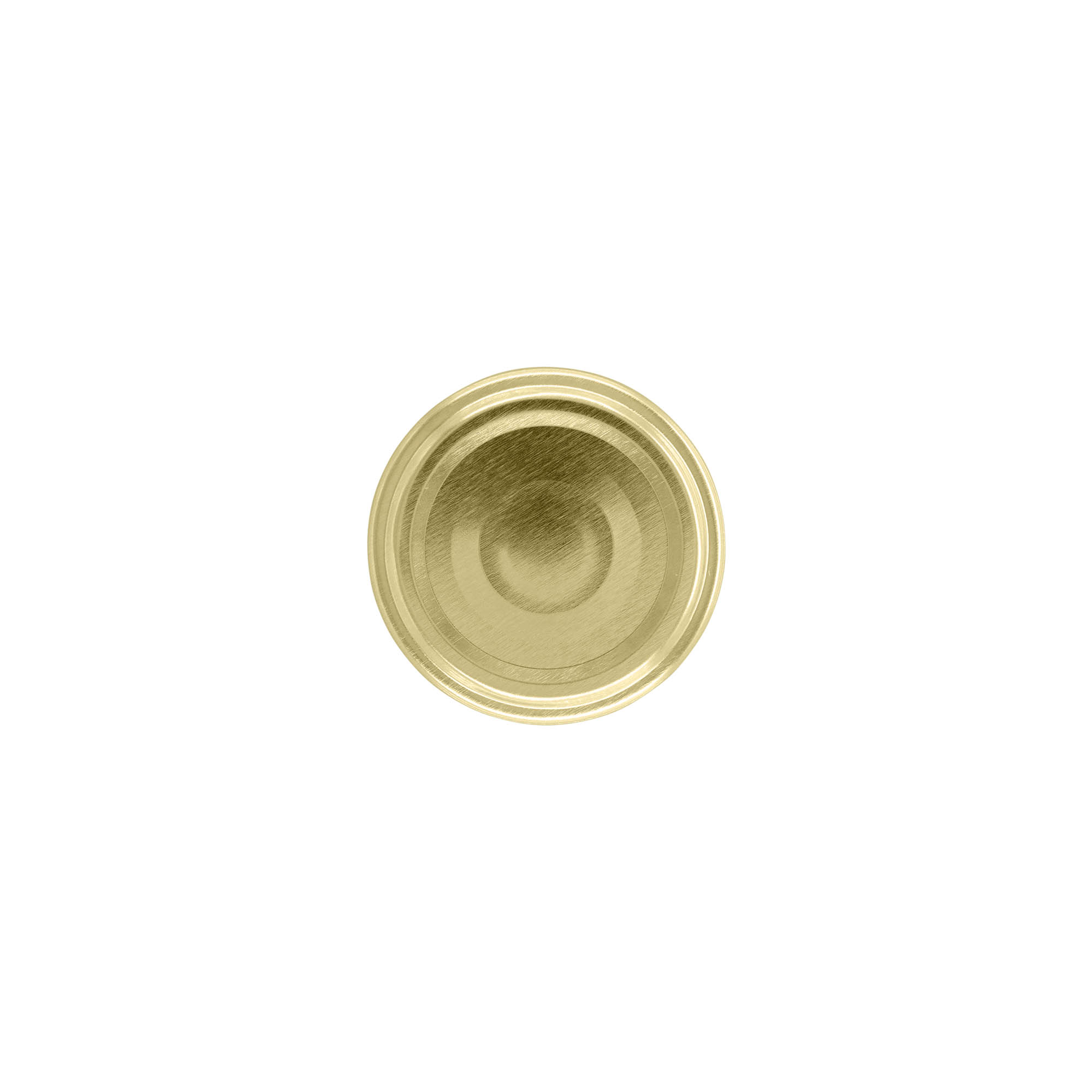 Twist-off lid, tinplate, gold, for opening: TO 48