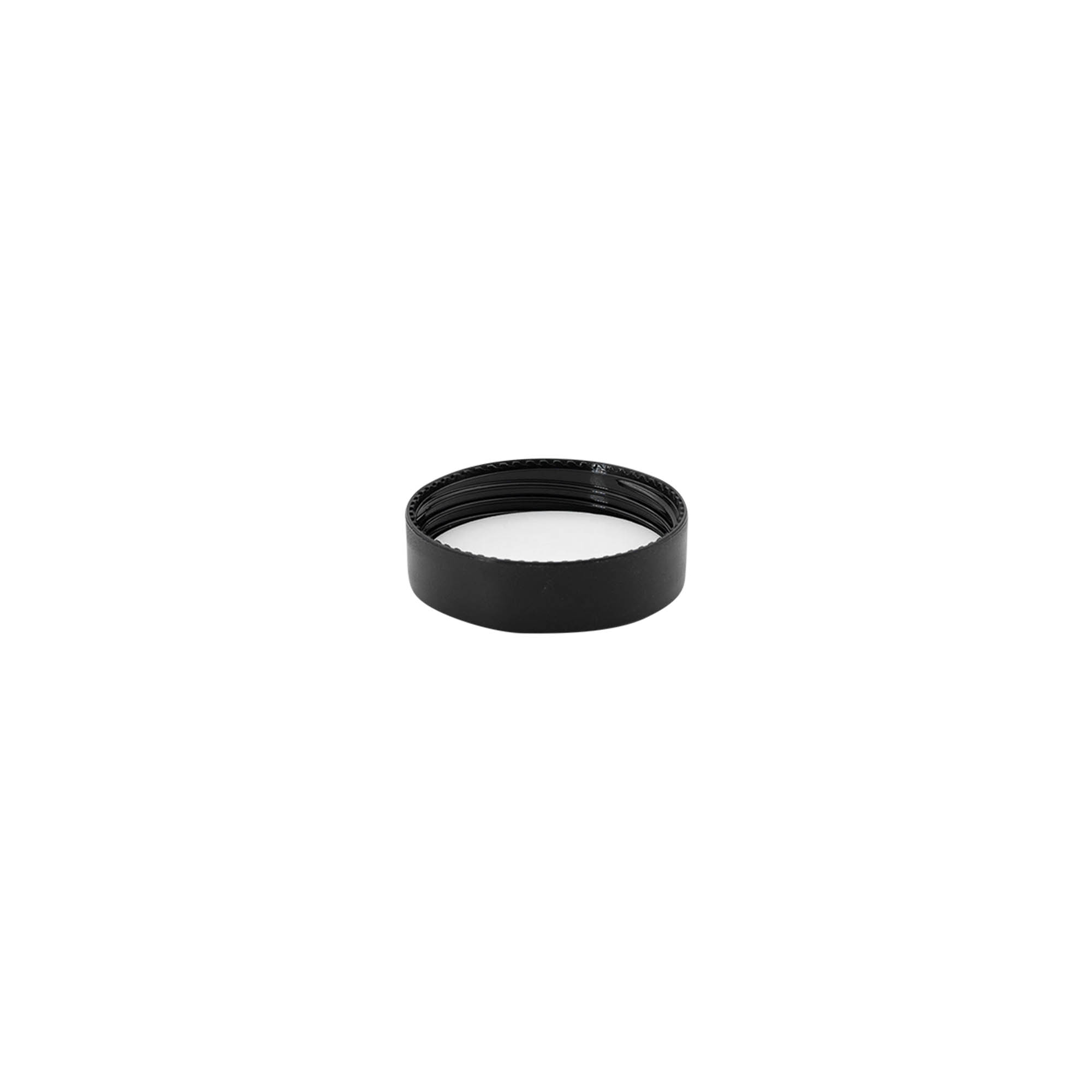Screw cap for 5 ml 'Antonella', PP plastic, black Screw cap for 5 ml 'Antonella', PP plastic, black