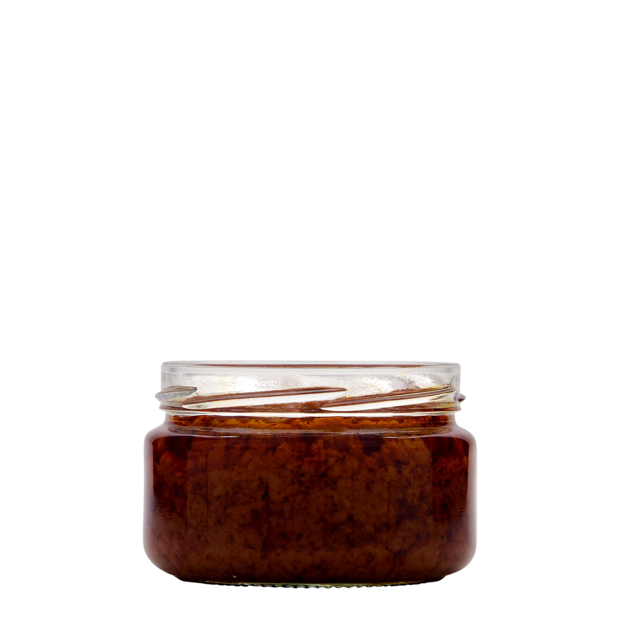 230 ml flat round jar, opening: Twist-Off (TO 82) 230 ml flat round jar, opening: Twist-Off (TO 82)