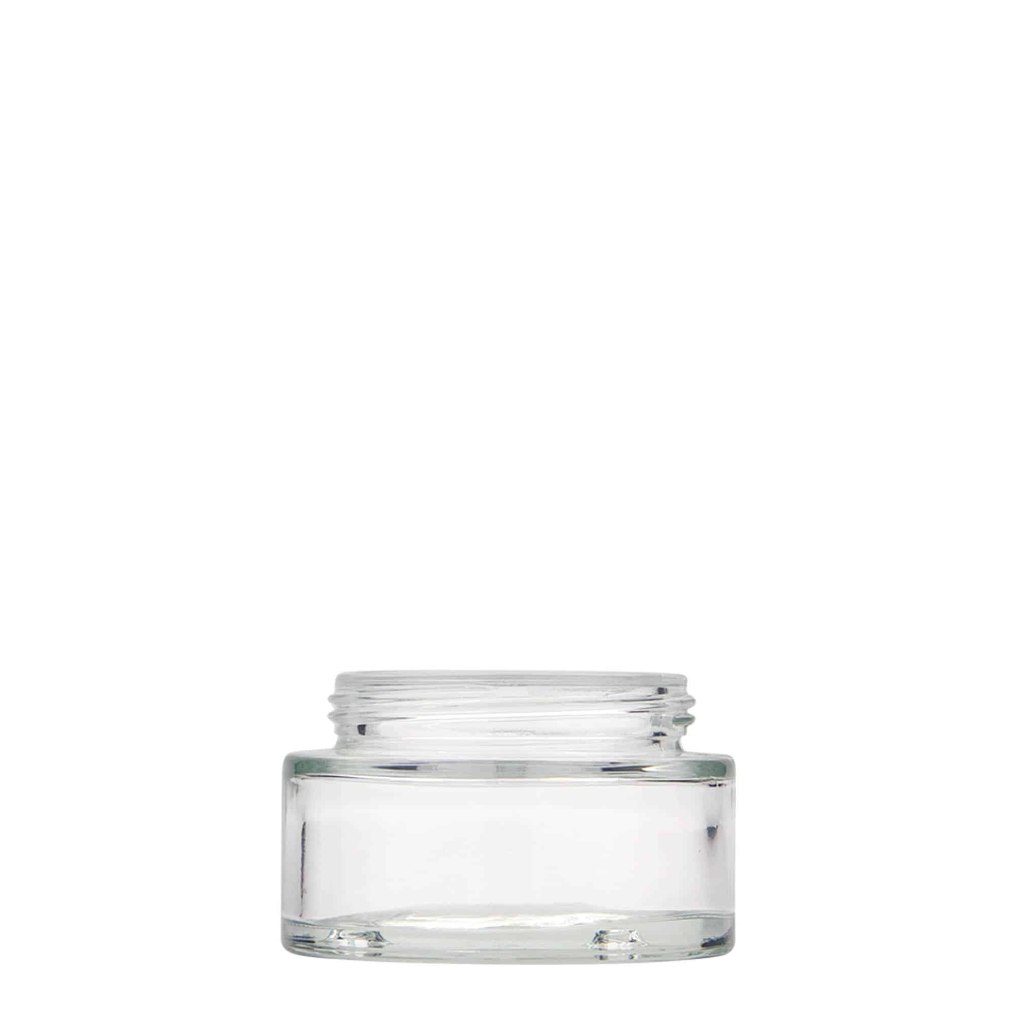 50 ml cosmetic jar 'Clear Edition', glass, closure: screw cap