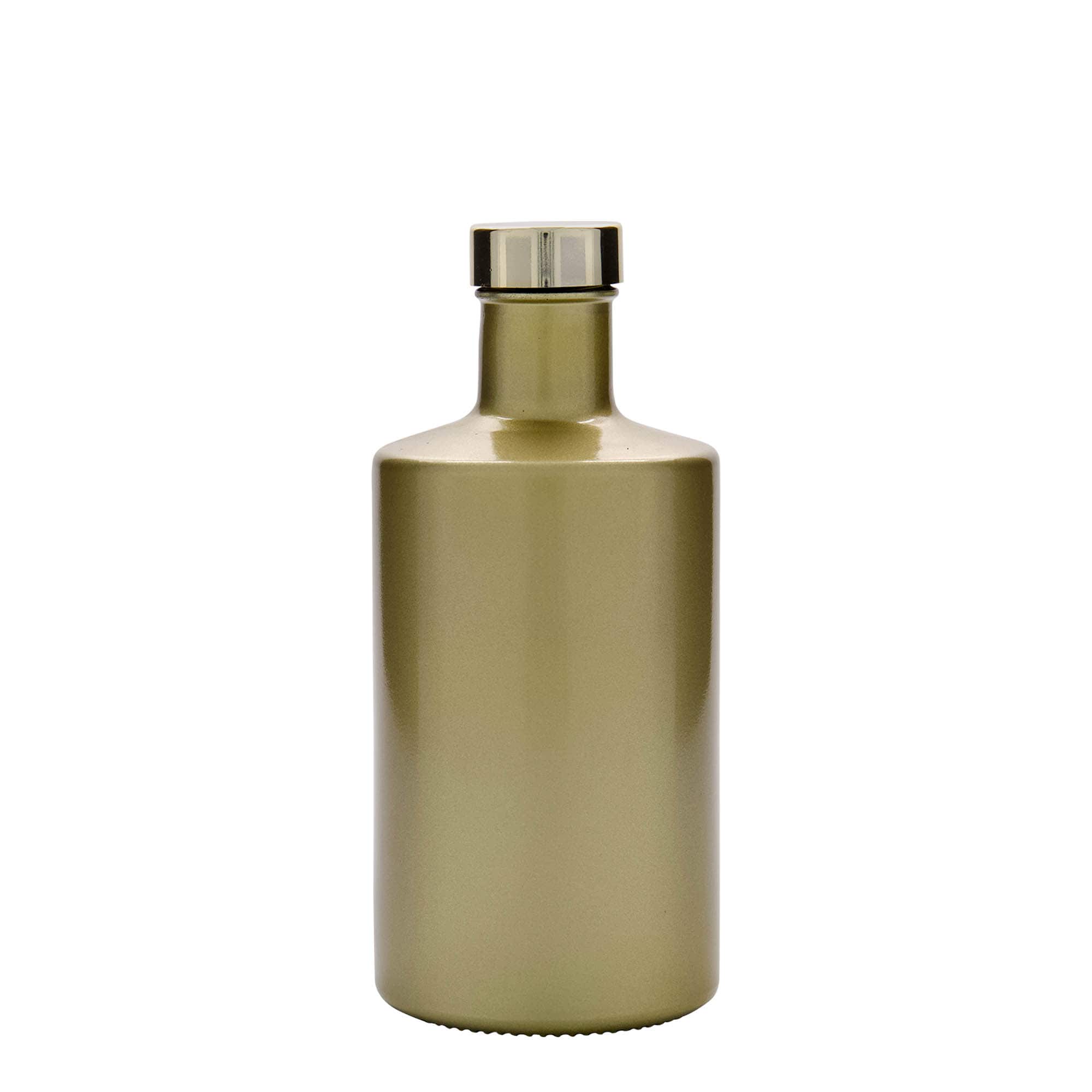 500 ml glass bottle ‘Caroline’, gold, opening: GPI 33