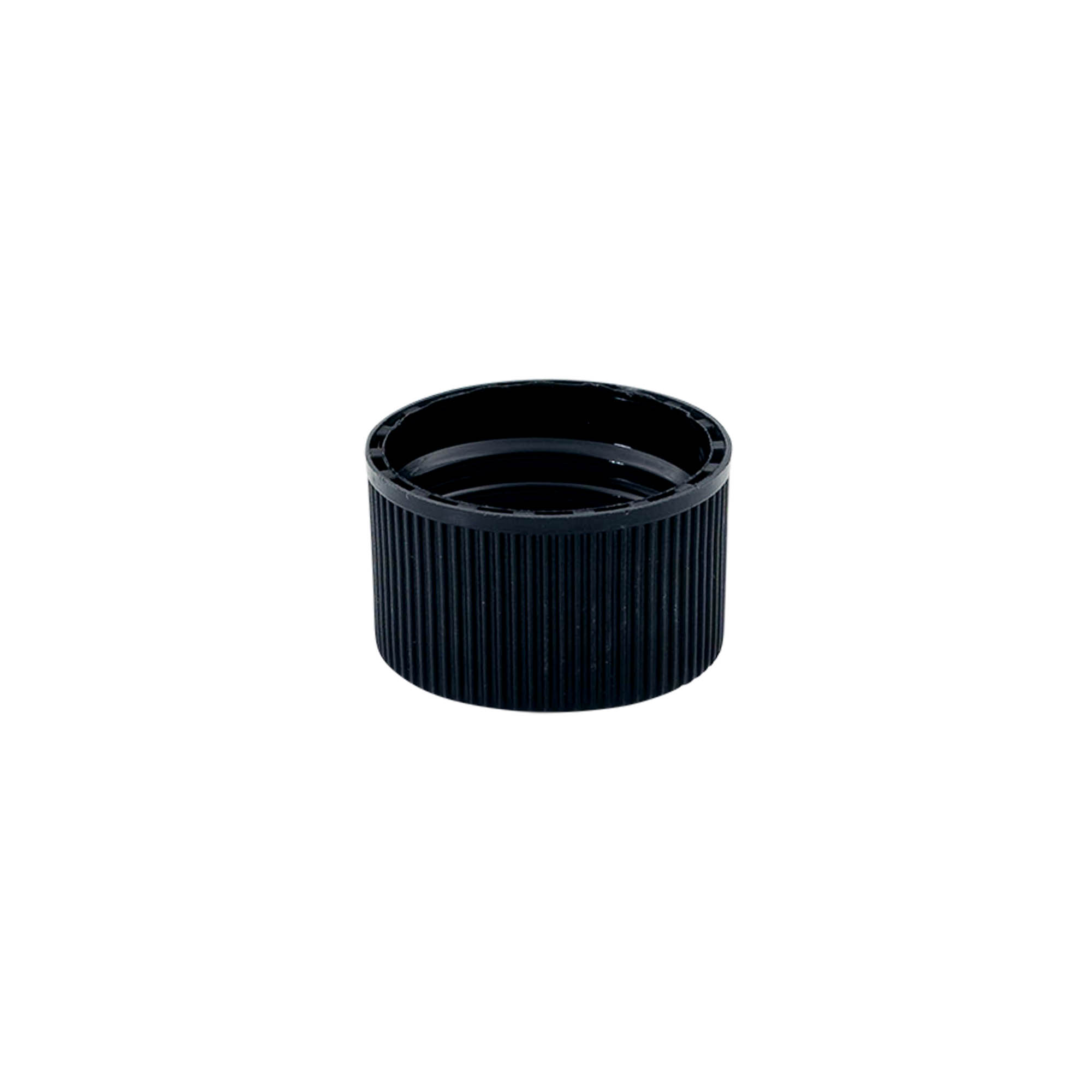 Screw cap with EPE insert, PE plastic, black, for opening: DIN 25 Screw cap with EPE insert, PE plastic, black, for opening: DIN 25
