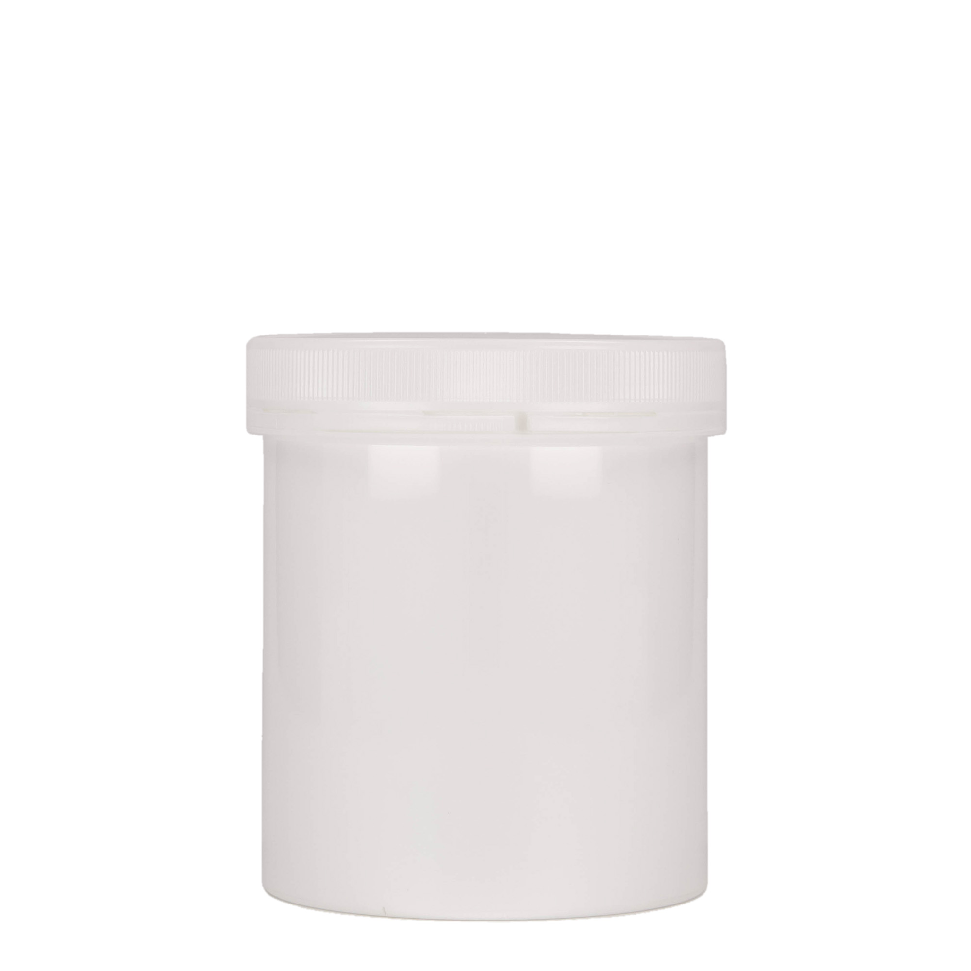 500 ml plastic jar 'Securilock', PP, white, closure: screw cap