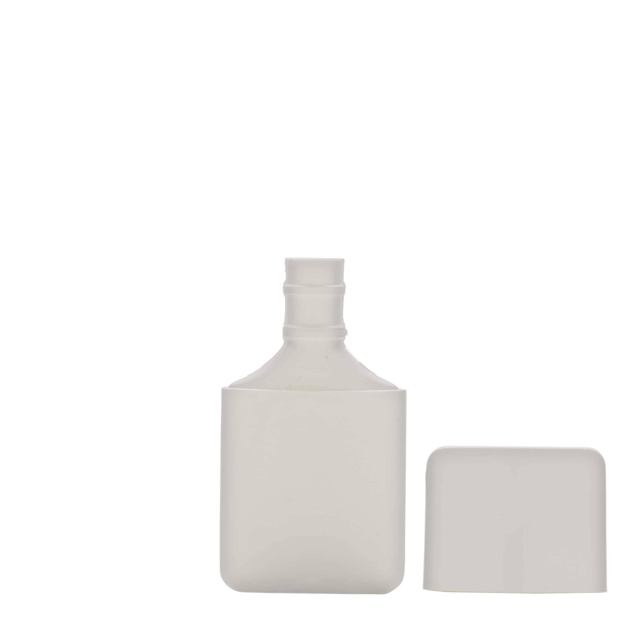 30 ml tube bottle, oval, HDPE plastic, white, closure: screw cap