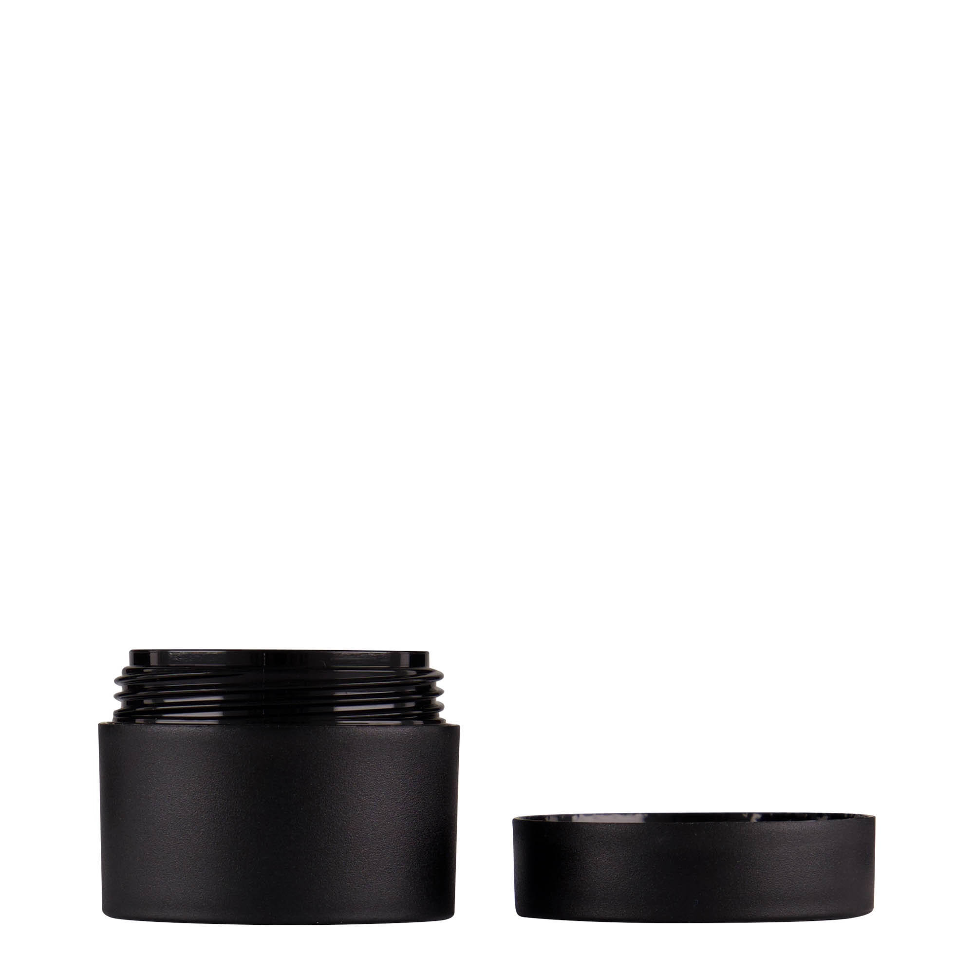 15 ml plastic jar 'Antonella', PP, black, opening: screw cap 15 ml plastic jar 'Antonella', PP, black, opening: screw cap