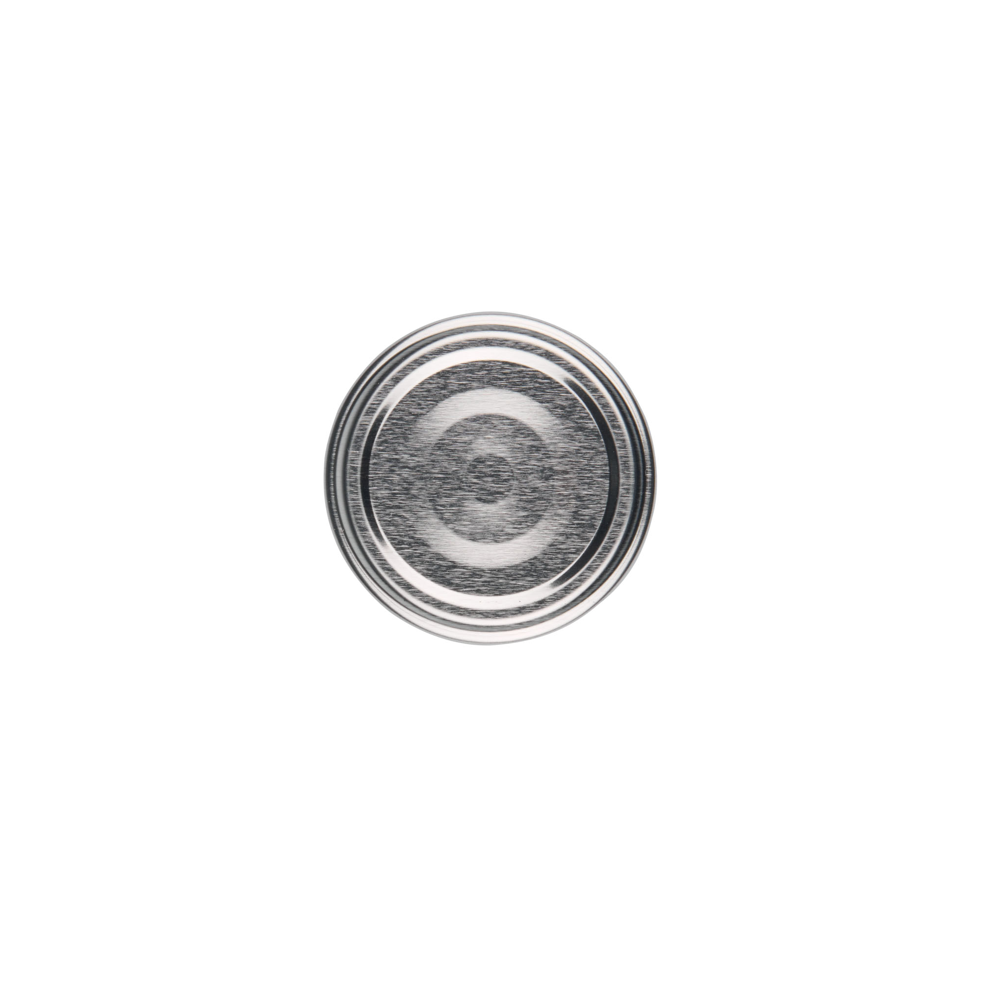 Twist-off lid, tinplate, silver, for opening: TO 48 Twist-off lid, tinplate, silver, for opening: TO 48