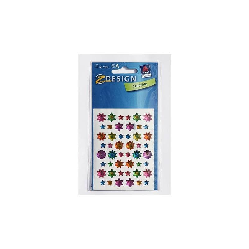 Zweckform Stickers 'Gelsterne', plastic, multicoloured