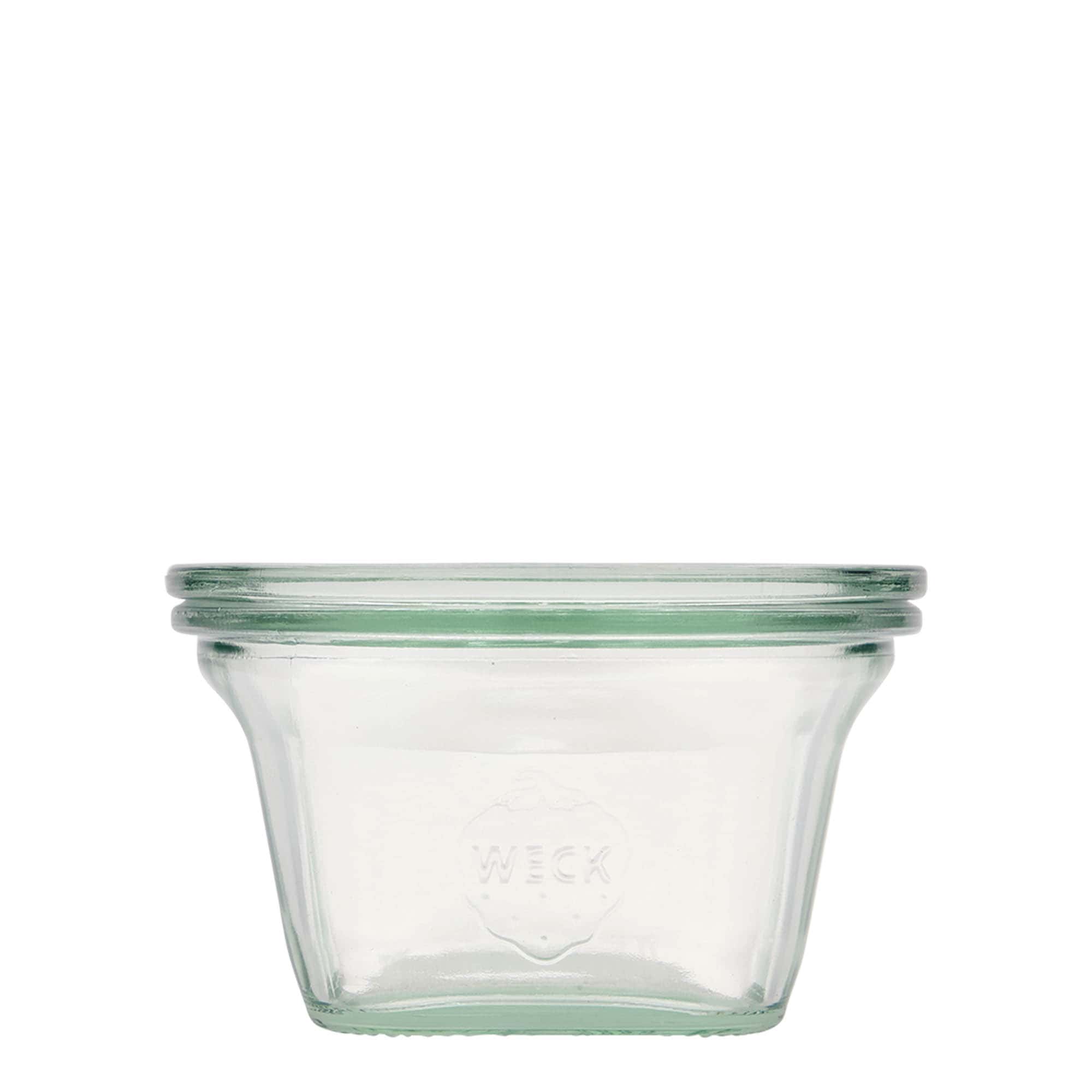 290 ml WECK Quadro glass, square, opening: round rim
