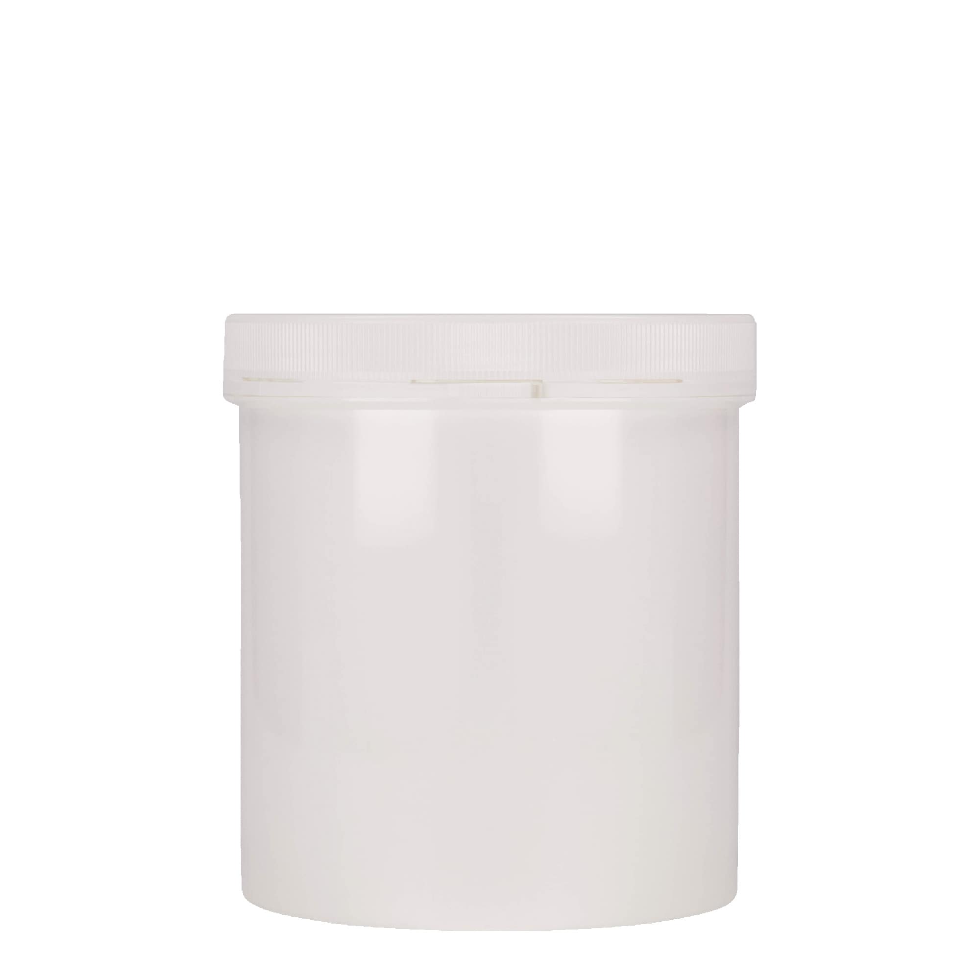 1,000 ml plastic container 'Securilock', PP, white, opening: screw cap