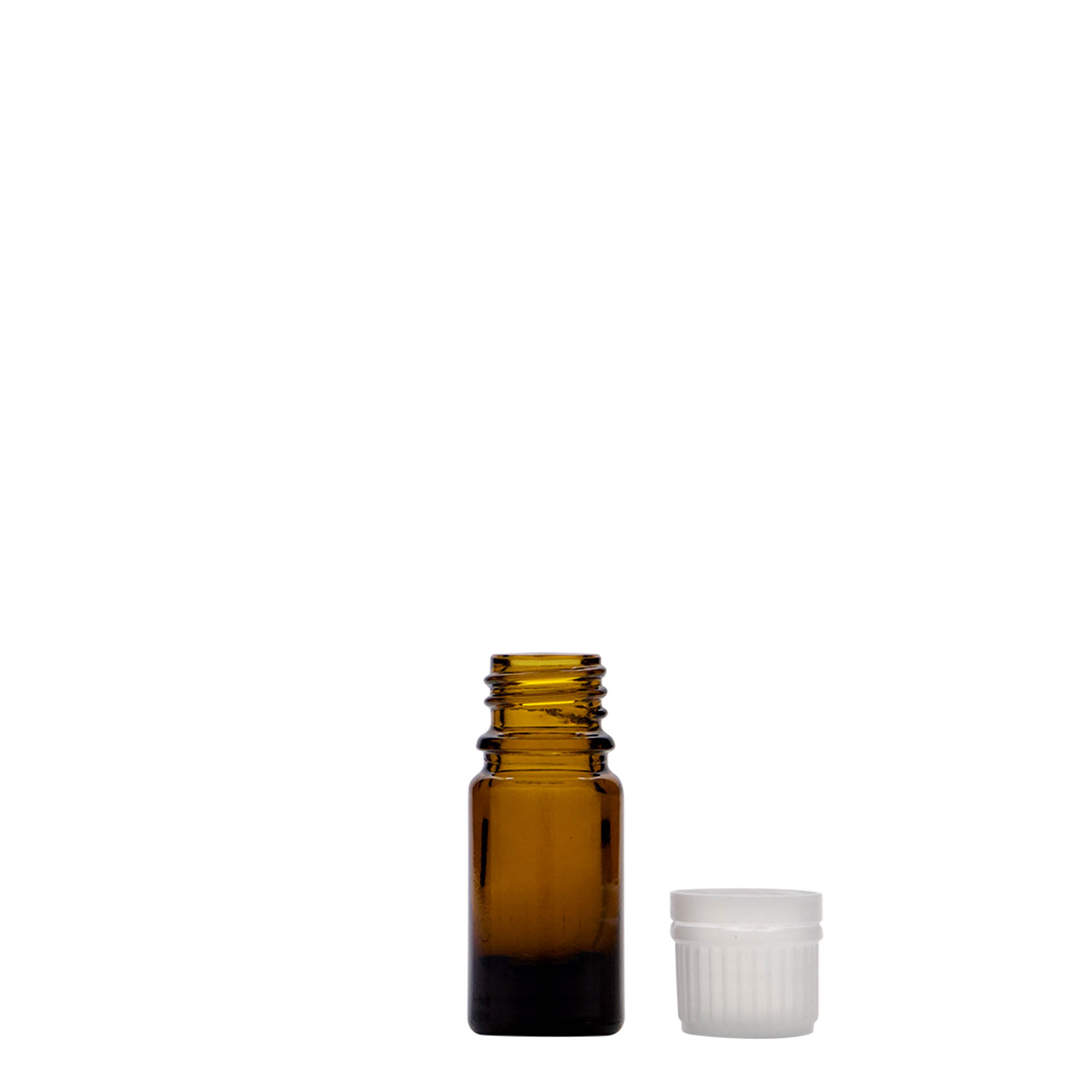 5 ml medicine bottle, glass, brown, opening: DIN 18 5 ml medicine bottle, glass, brown, opening: DIN 18