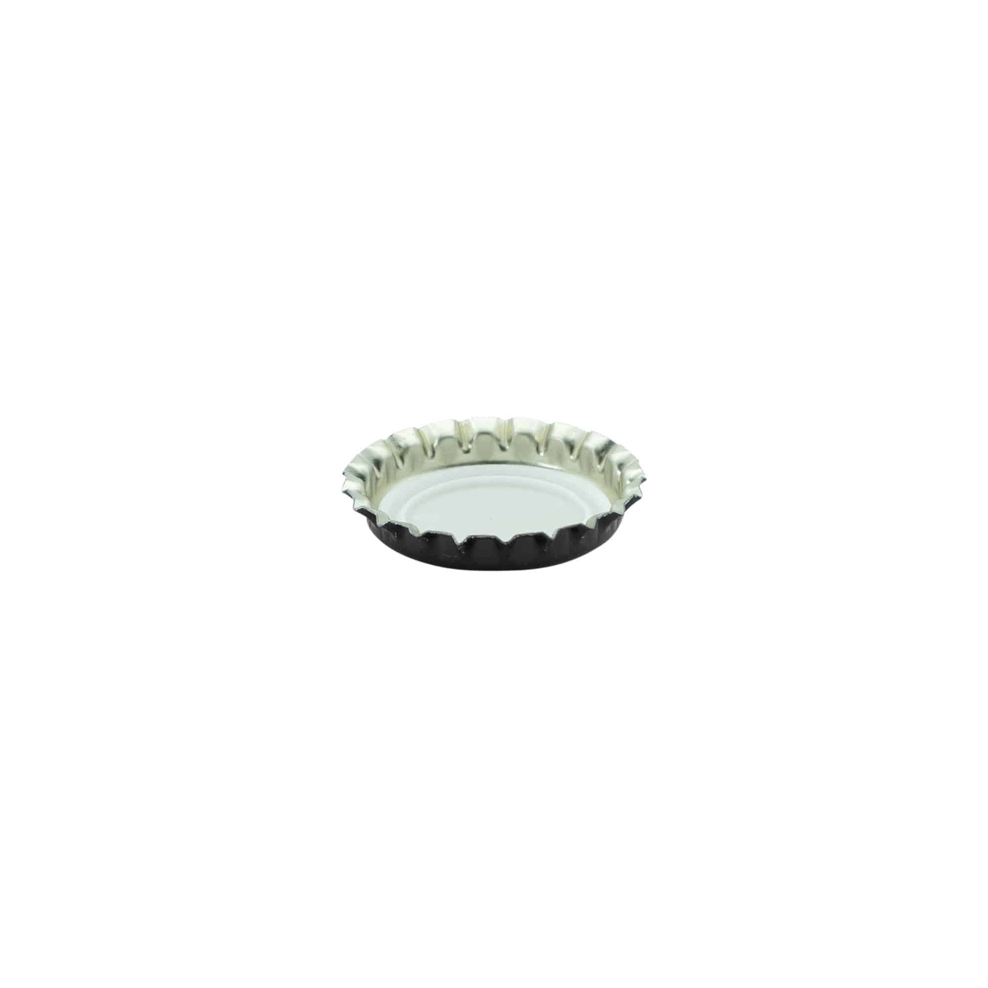 Crown caps 26 mm, metal, black