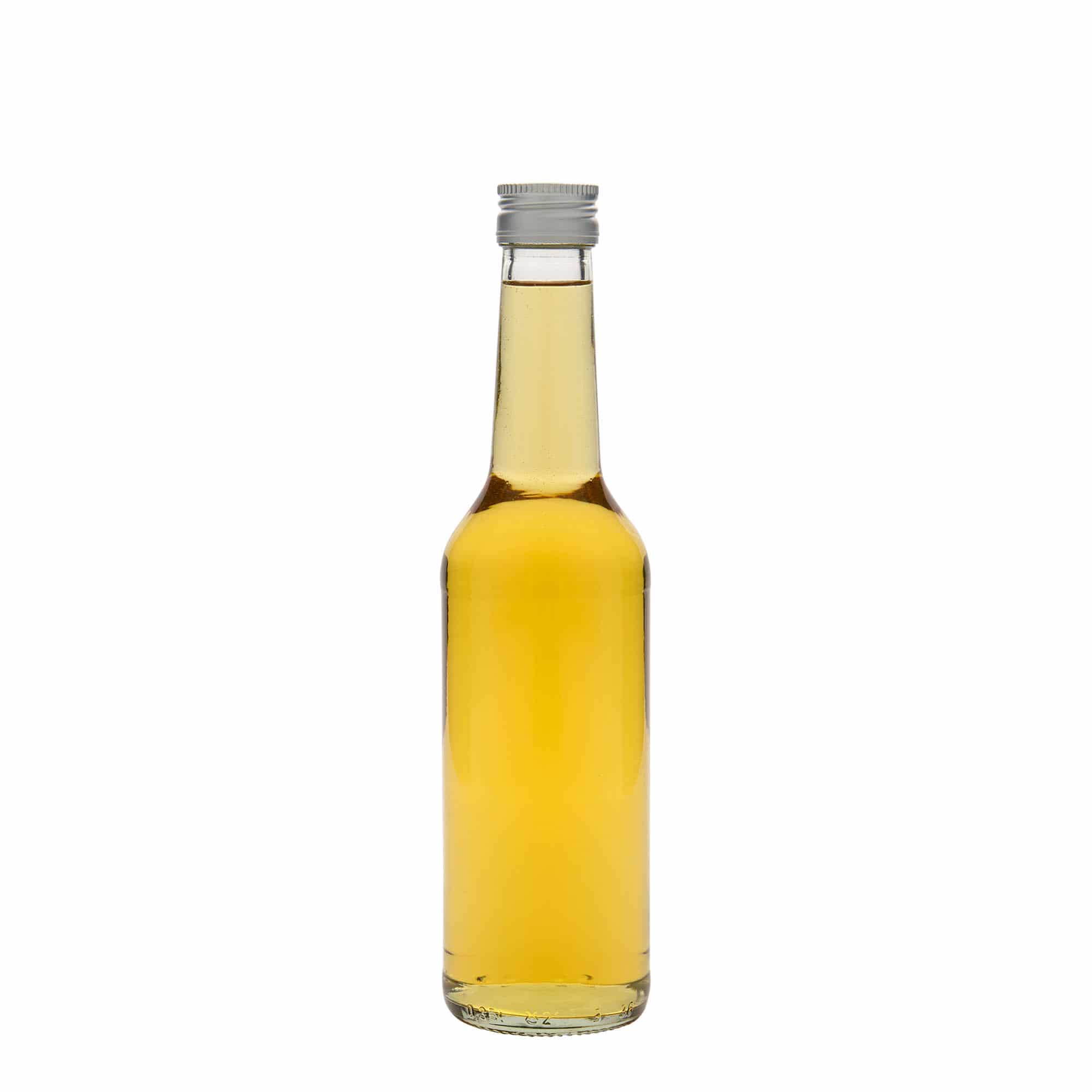 350 ml straight neck glass bottle, closure: PP 28