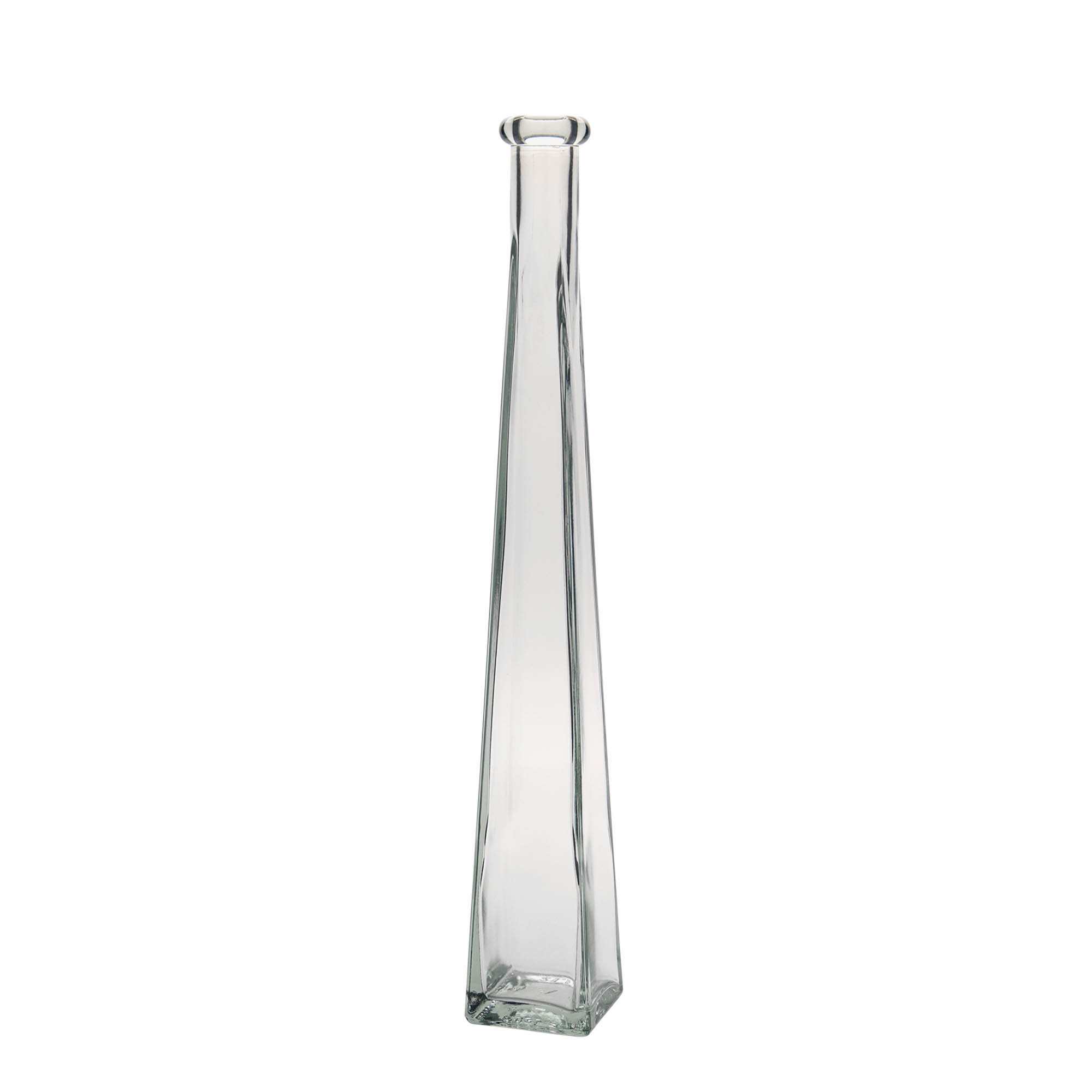 200 ml glass bottle ‘Dama Quadrato’, square, opening: cork