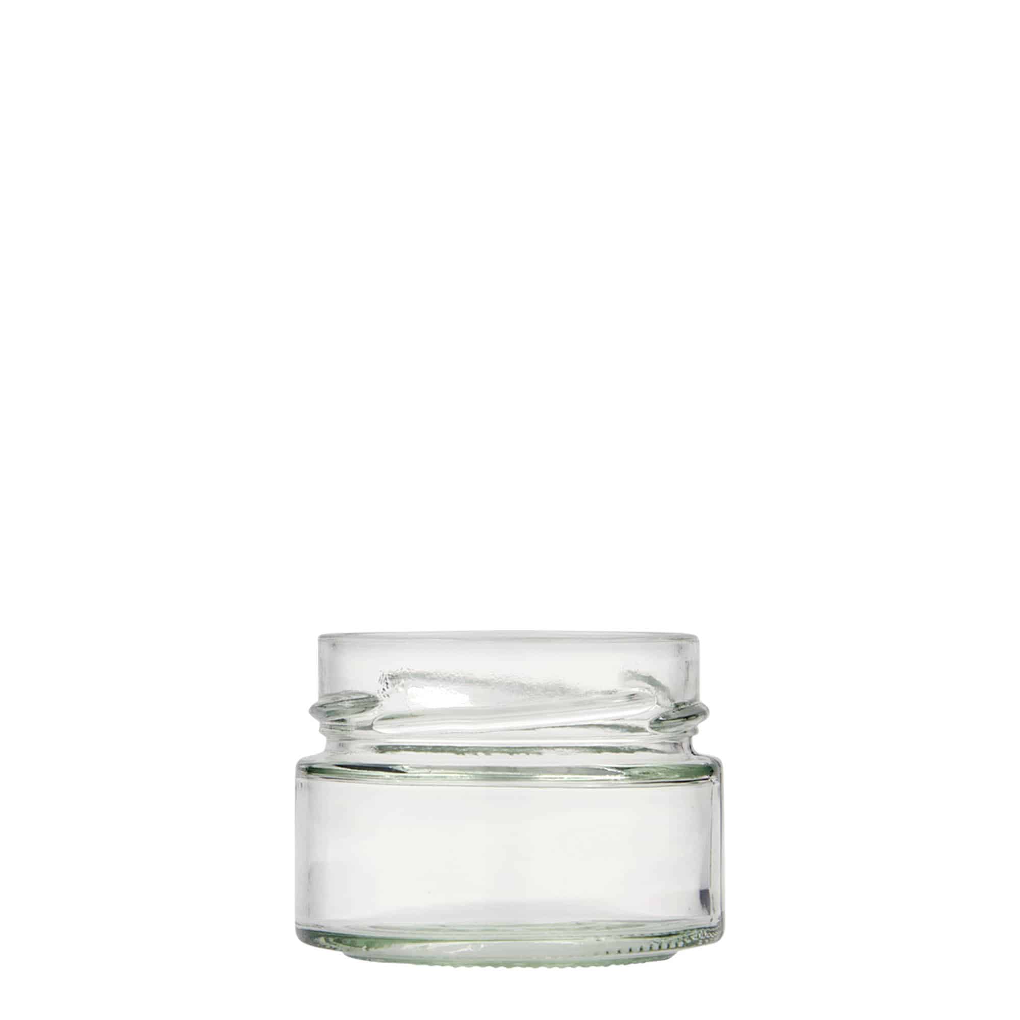 130 ml round glass 'Aurora', opening: Deep-Twist-Off (DTO 66)