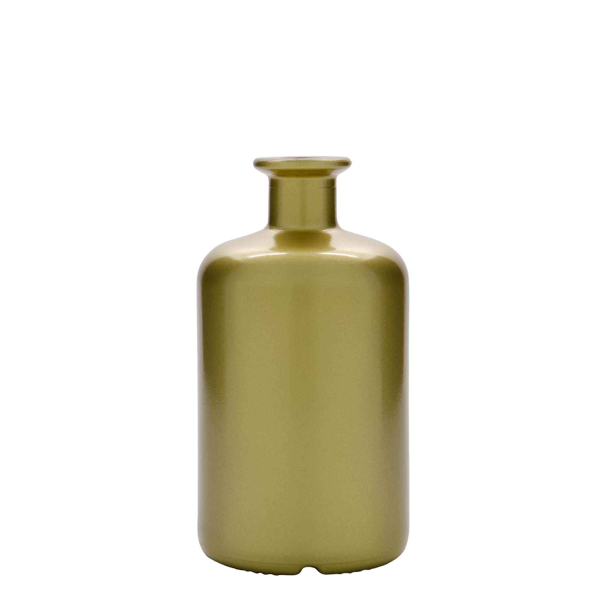 500 ml glass bottle apothecary, gold, opening: cork 500 ml glass bottle apothecary, gold, opening: cork