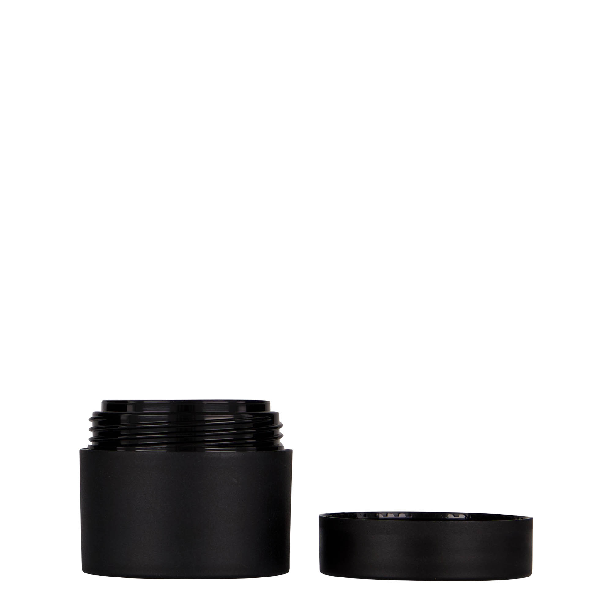 30 ml plastic jar 'Antonella', PP, black, opening: screw cap 30 ml plastic jar 'Antonella', PP, black, opening: screw cap