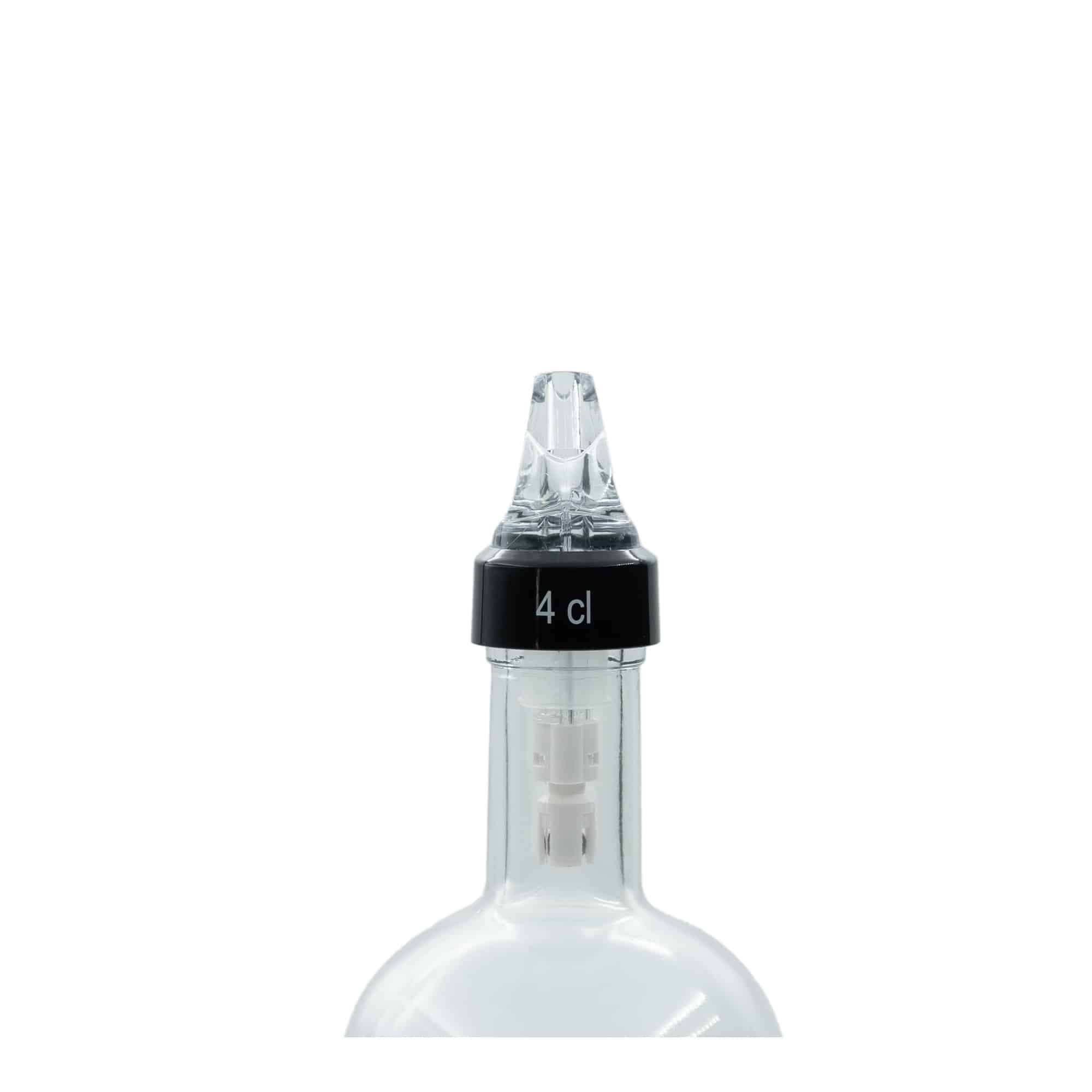 Measuring pourer ‘Auto Pour’ 4 cl, PE plastic, clear