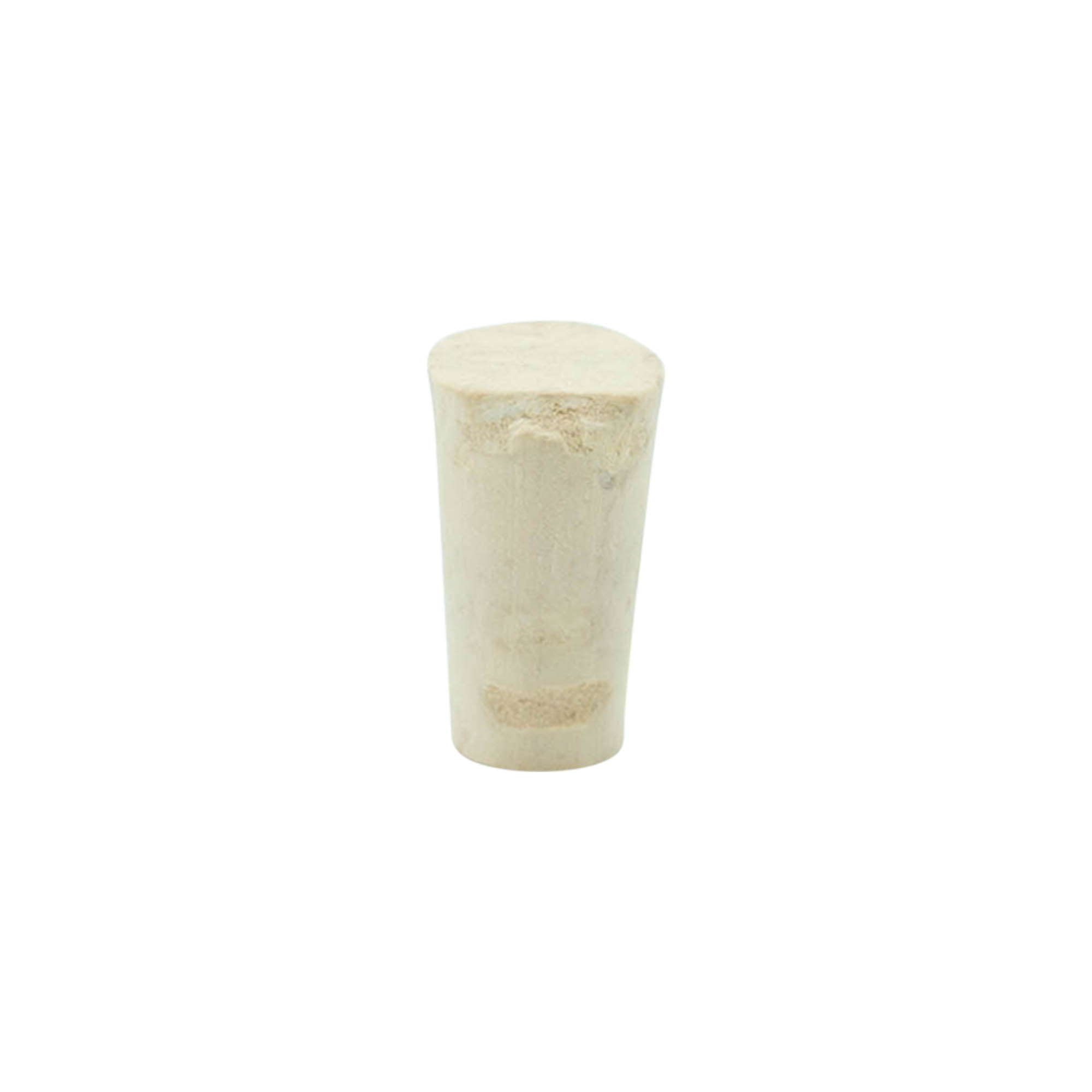 Tapered cork 9-12 x 22, natural cork, bleached, for opening: cork