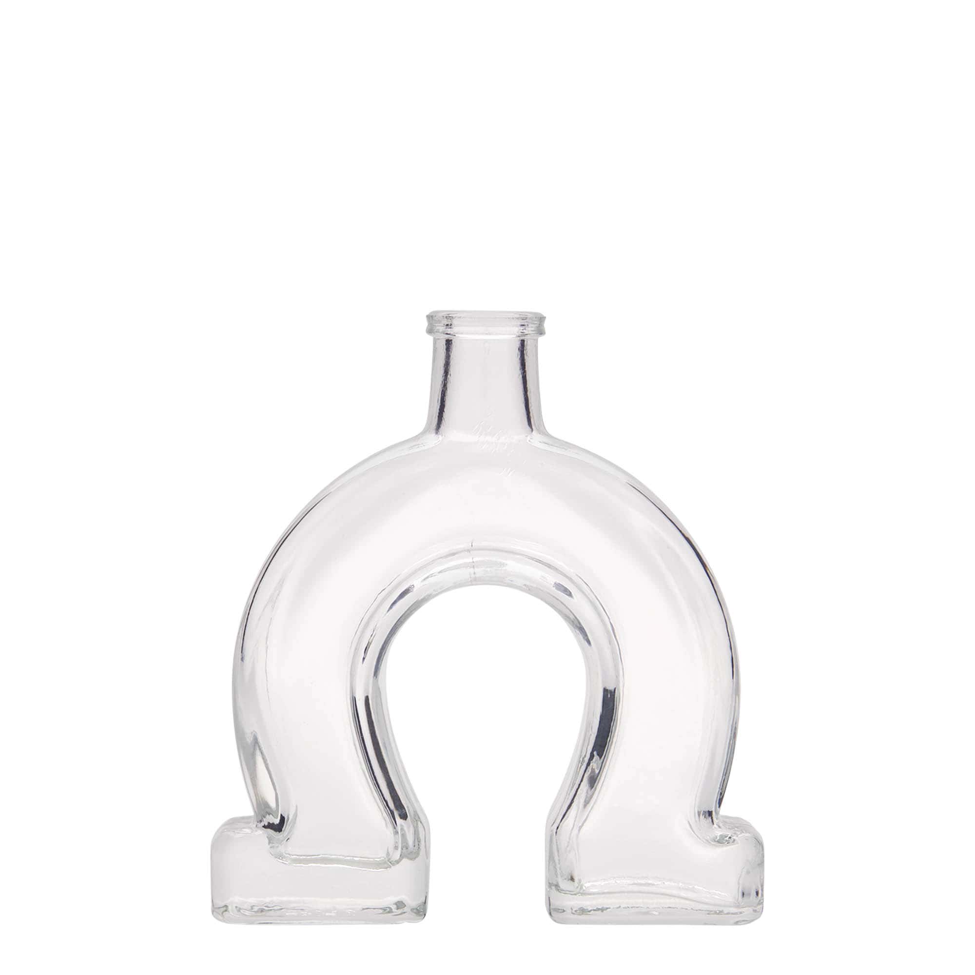100 ml glass bottle 'Horseshoe', opening: cork