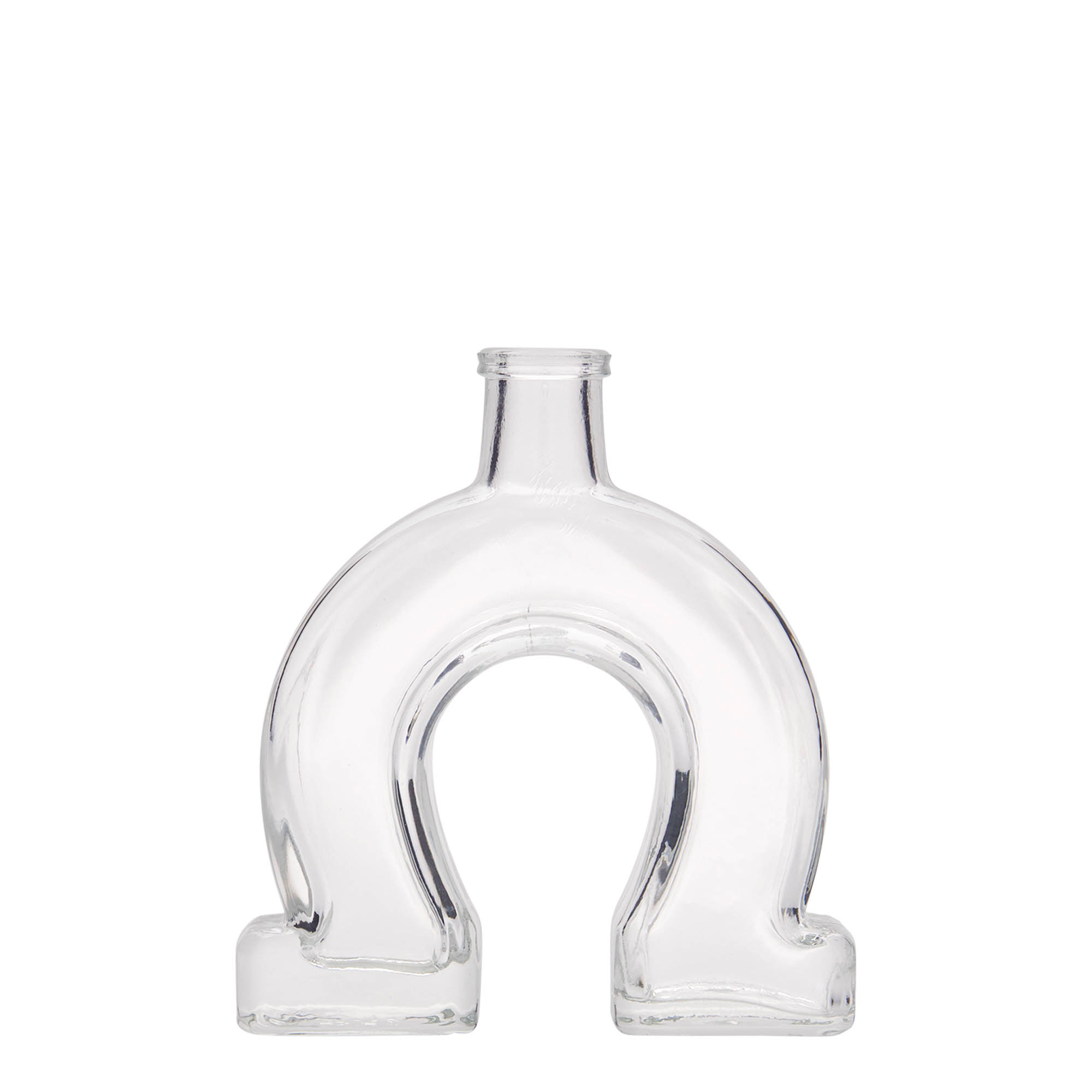 100 ml glass bottle 'Horseshoe', opening: cork 100 ml glass bottle 'Horseshoe', opening: cork