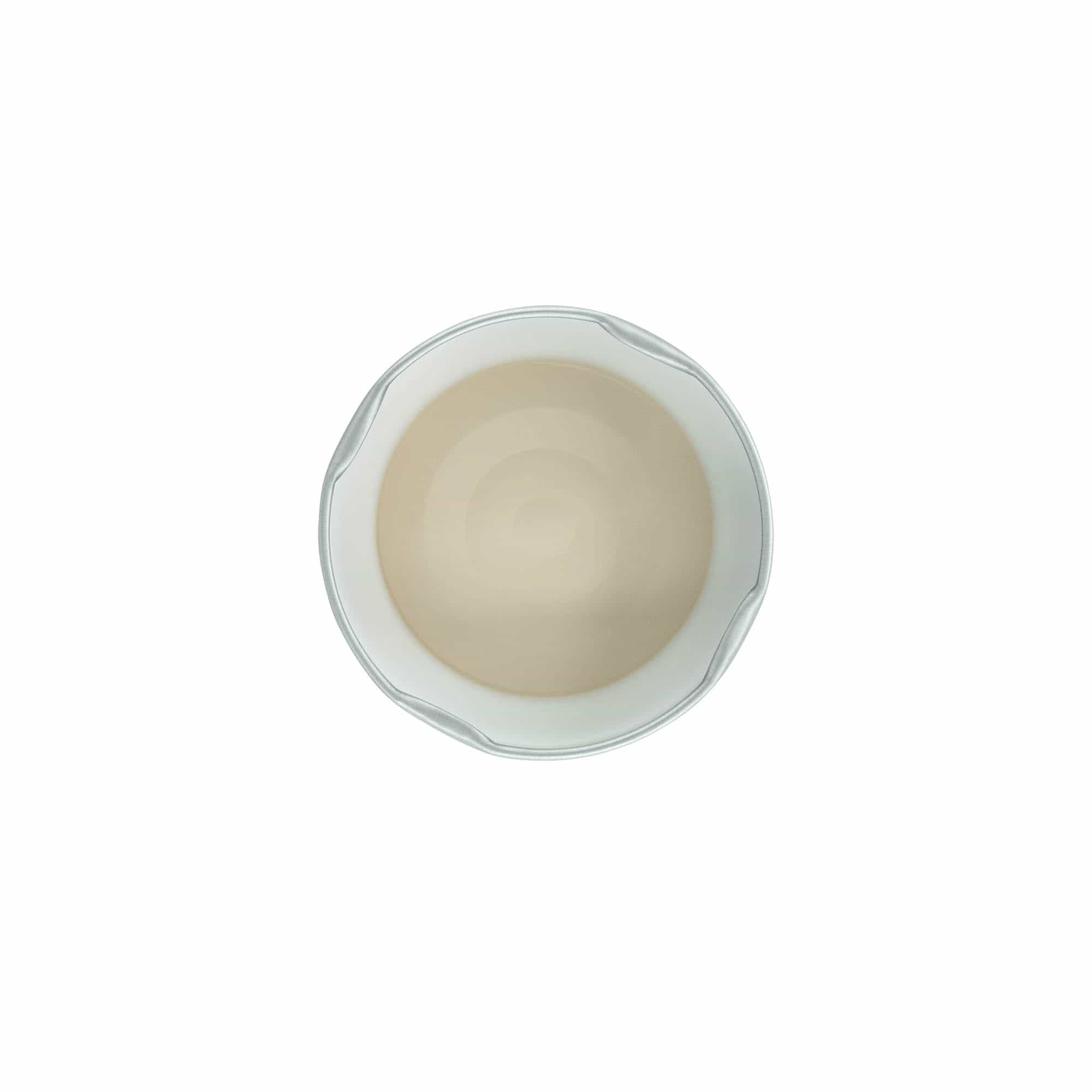 Deep twist-off cap, tinplate, silver, for opening: Deep-TO 63