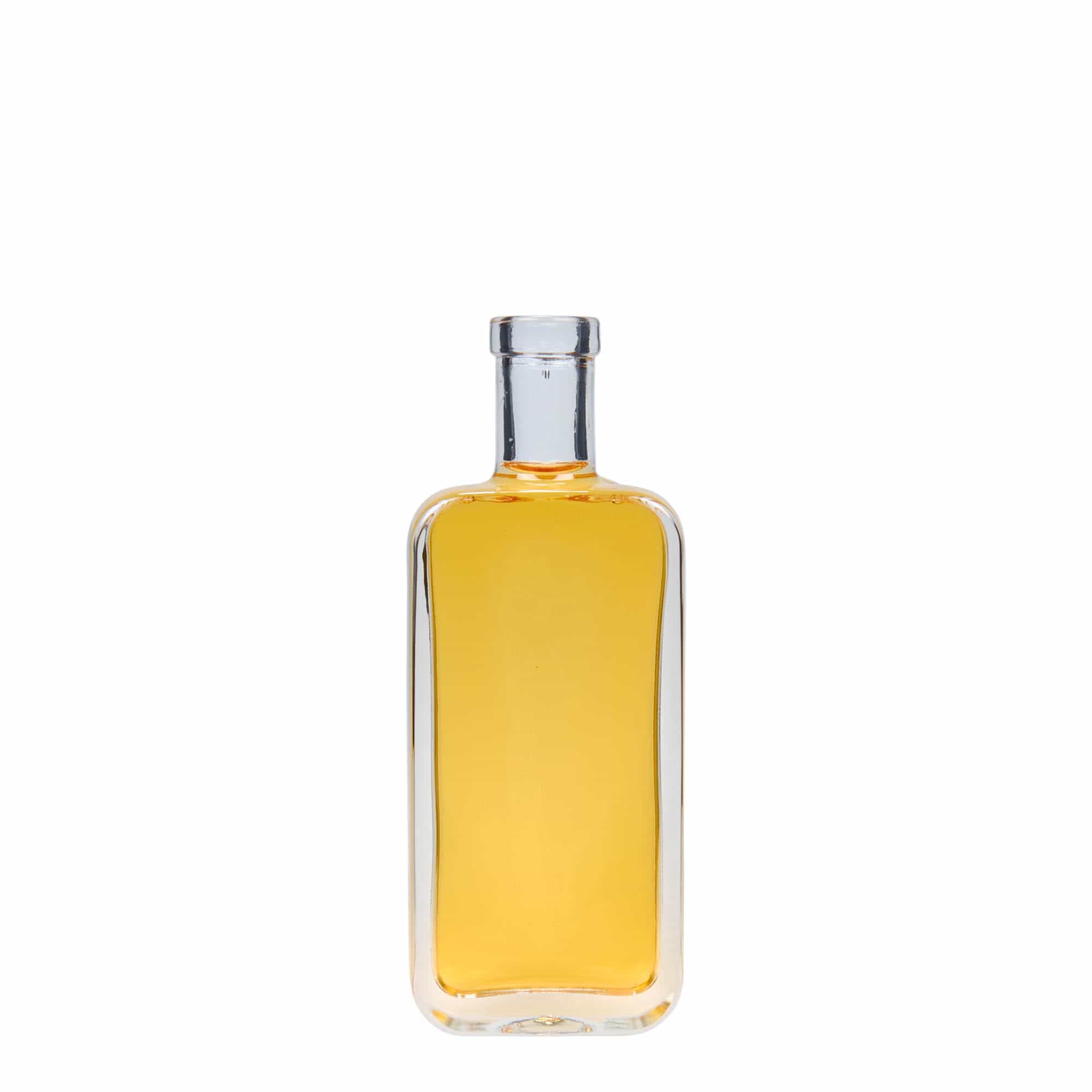 100 ml glass bottle 'Nice', rectangular, opening: cork