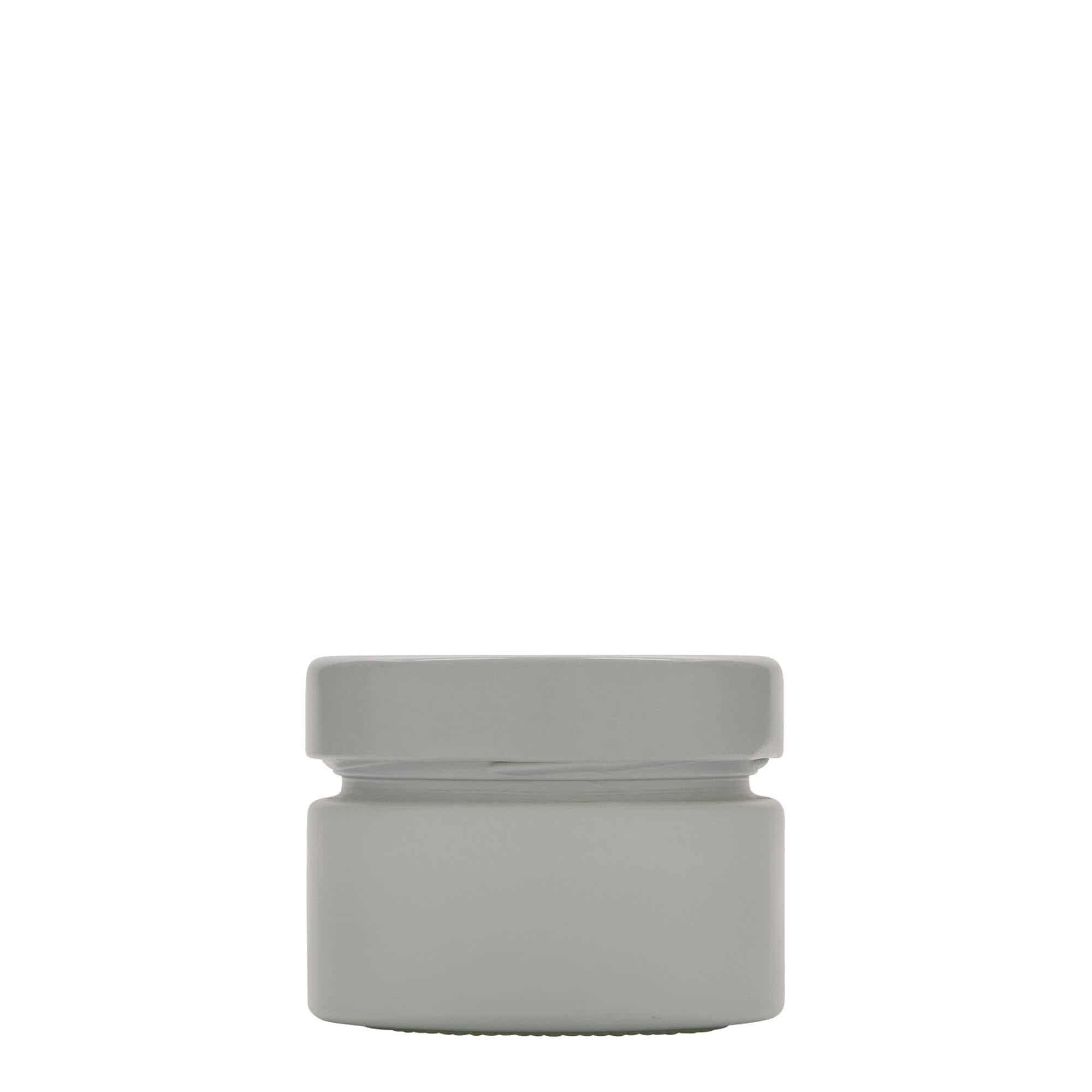 130 ml round jar 'Aurora', white, closure: deep twist off (DTO 66)