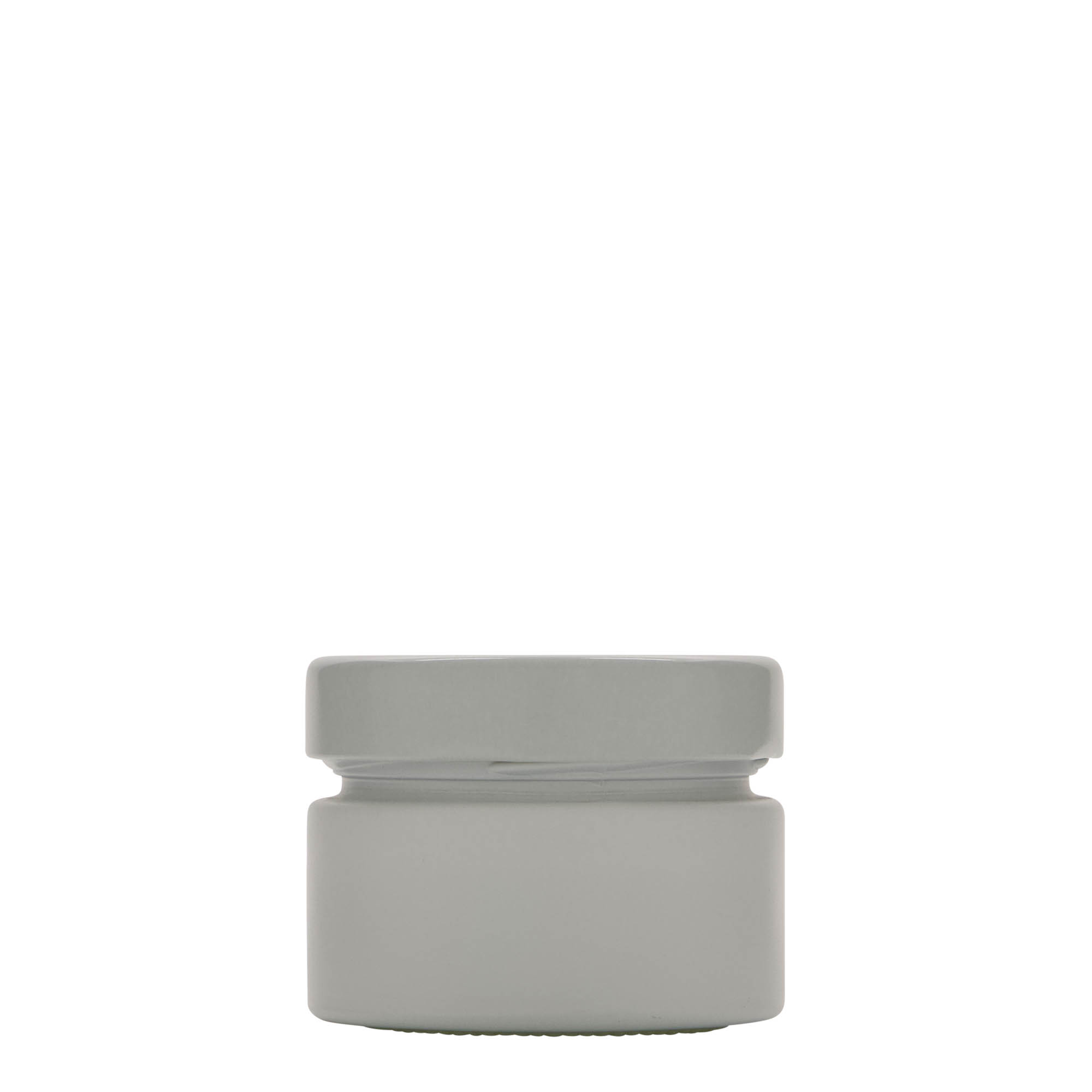 130 ml round glass 'Aurora', white, opening: Deep-Twist-Off (DTO 66) 130 ml round glass 'Aurora', white, opening: Deep-Twist-Off (DTO 66)