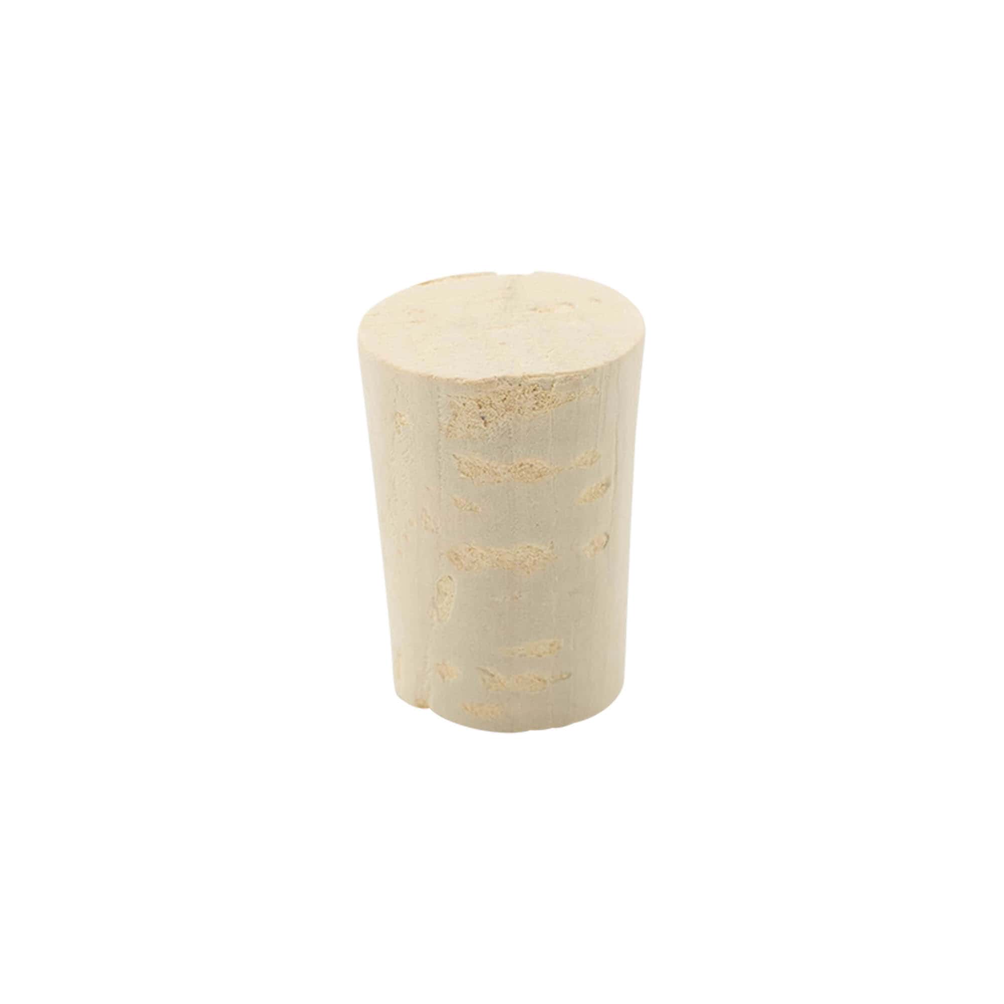 Tapered cork 19-23 x 33, natural cork, bleached, for opening: cork