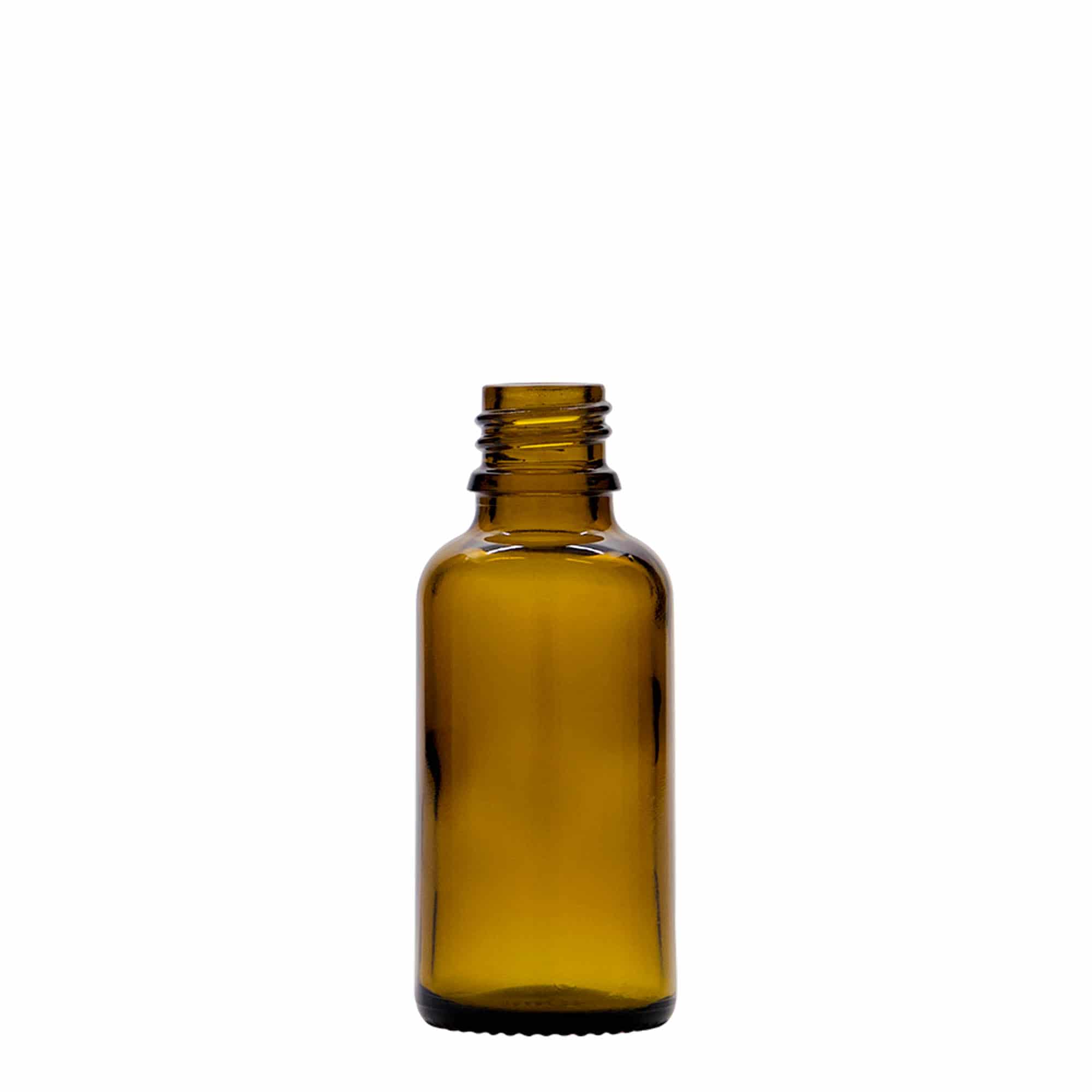 30 ml dropper bottle medicine, glass, brown, opening: DIN 18