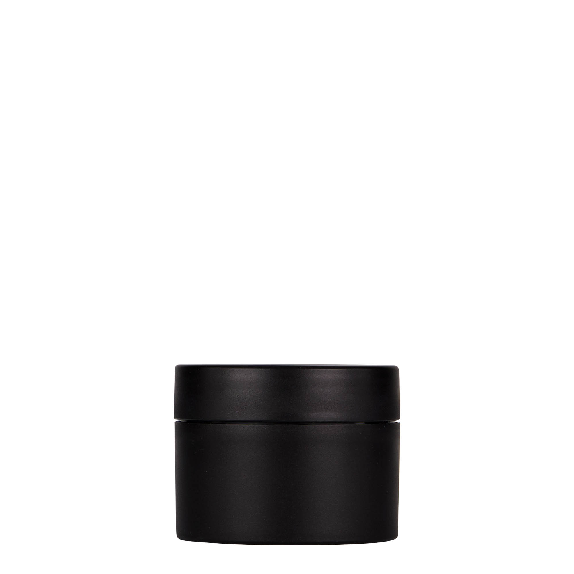 50 ml plastic jar 'Antonella', PP, black, opening: screw cap 50 ml plastic jar 'Antonella', PP, black, opening: screw cap