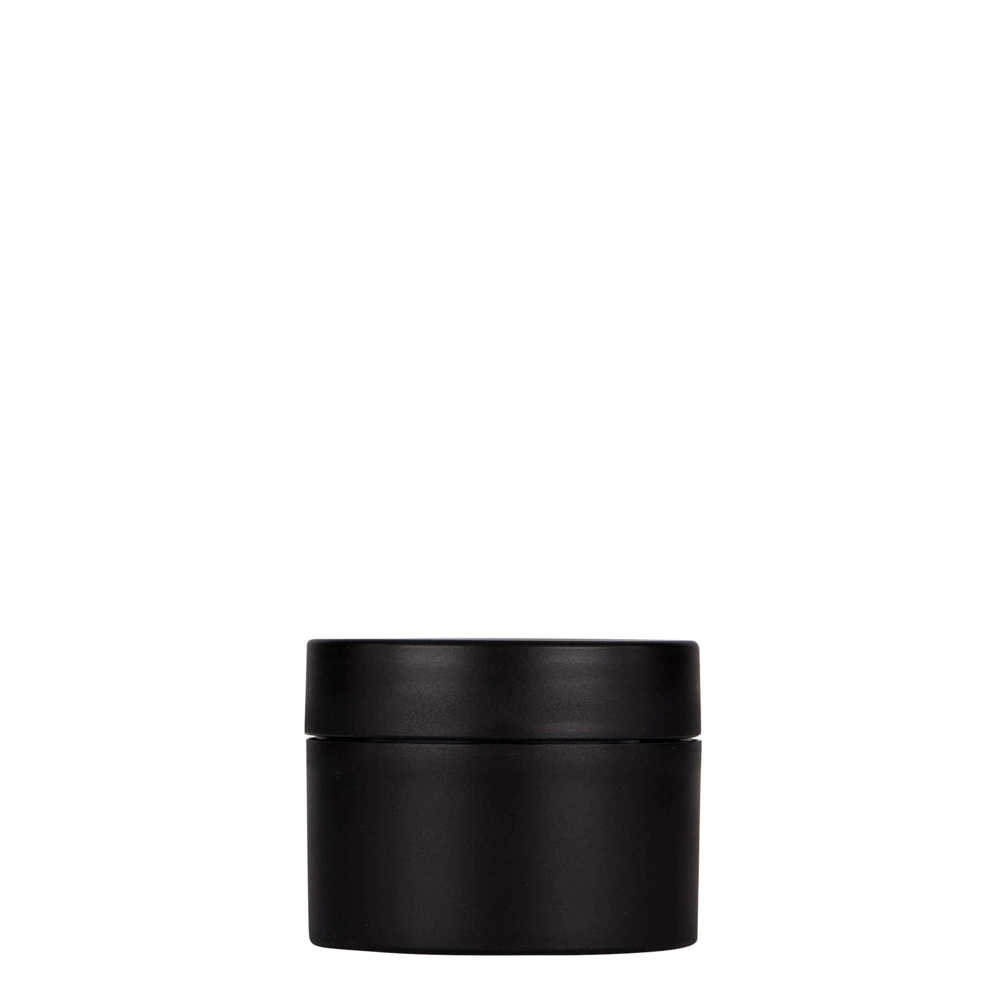 50 ml plastic jar ‘Antonella’, PP, black, opening: screw cap