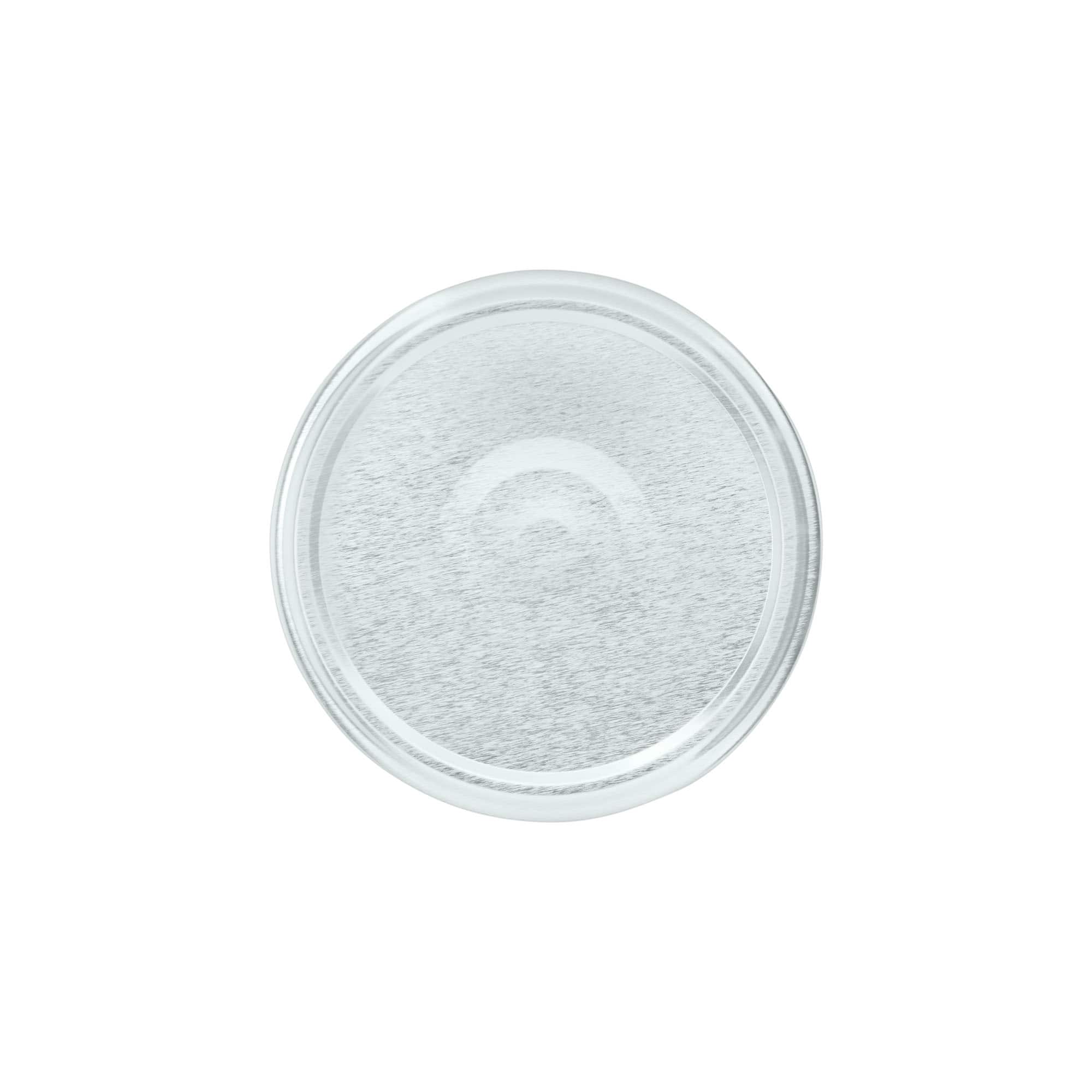 Twist-off lid, tinplate, silver, for opening: TO 82