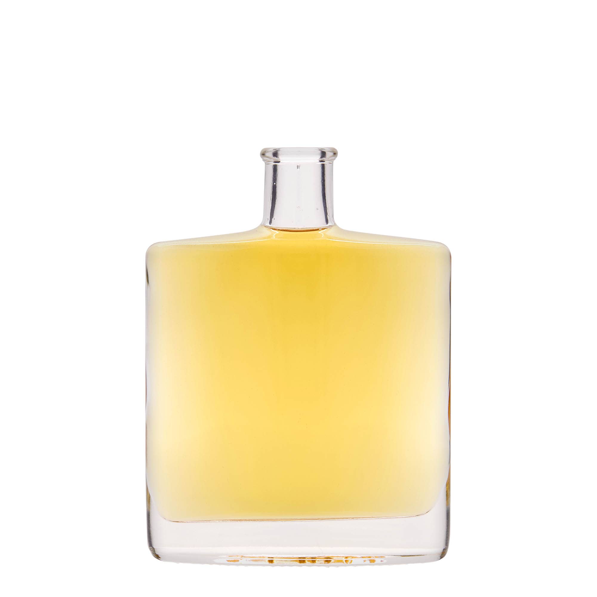 350 ml glass bottle 'Zorbas', oval, opening: cork