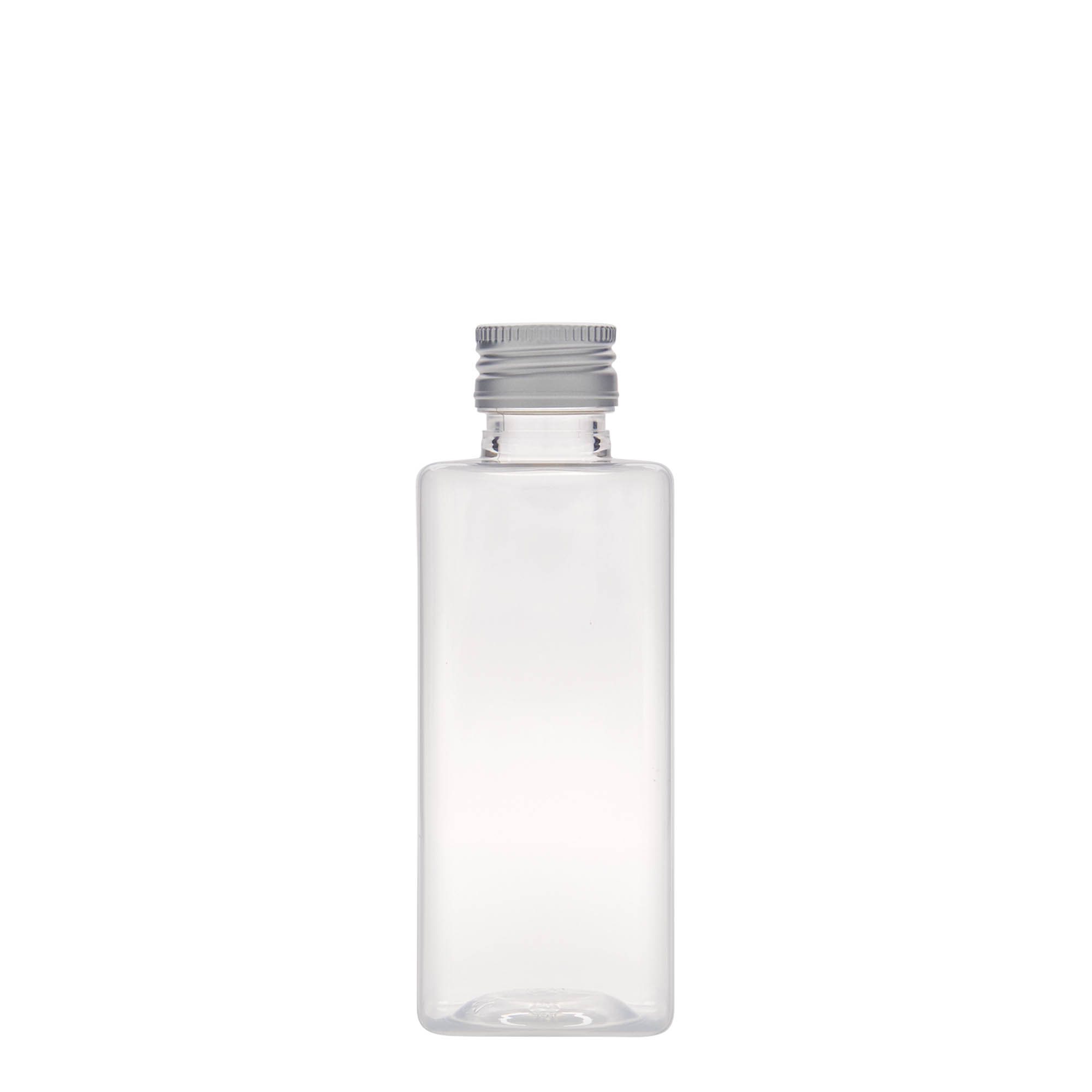 250 ml PET bottle ‘Karl’, square, plastic, opening: PP 28