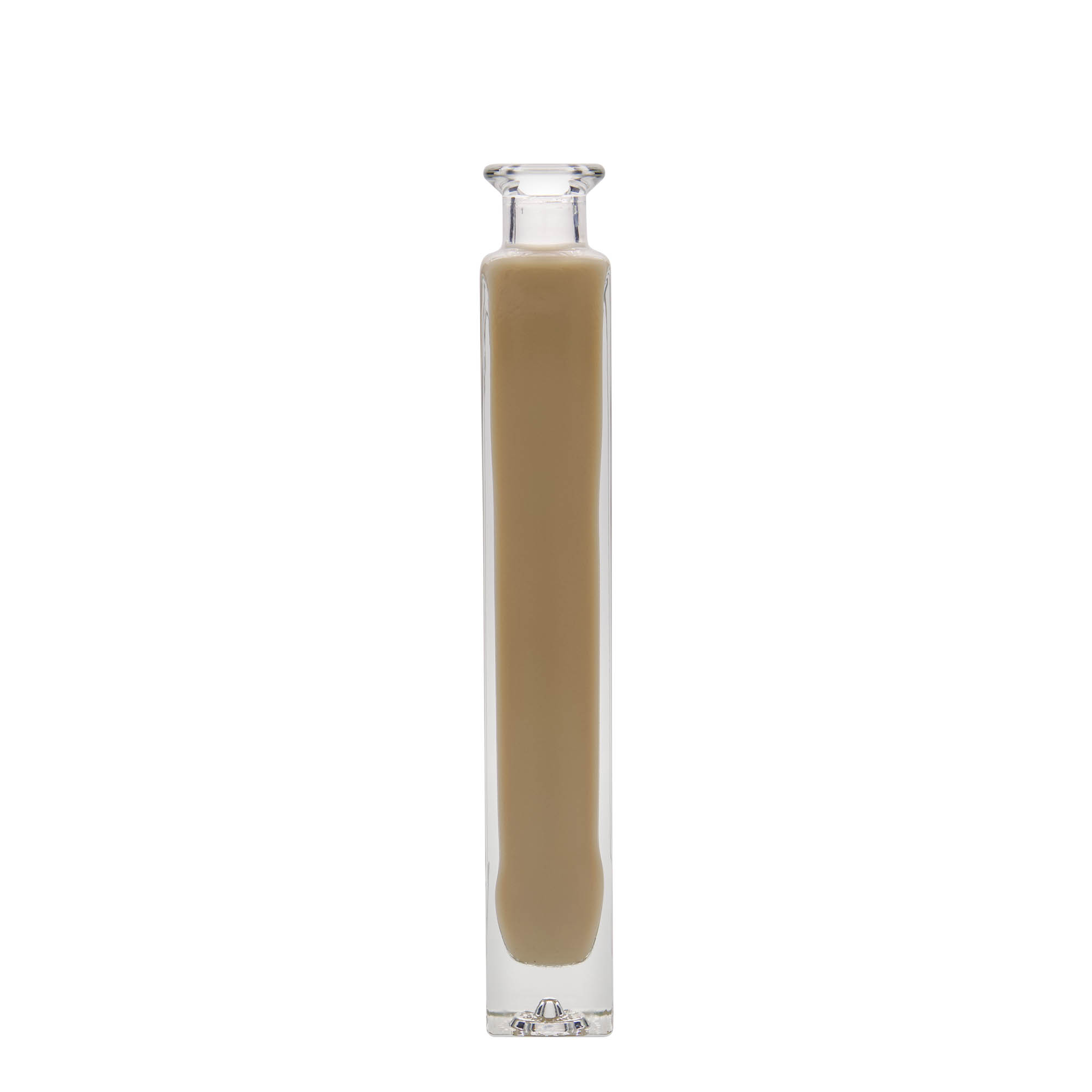 200 ml glass bottle ‘Tommy’, square, opening: cork