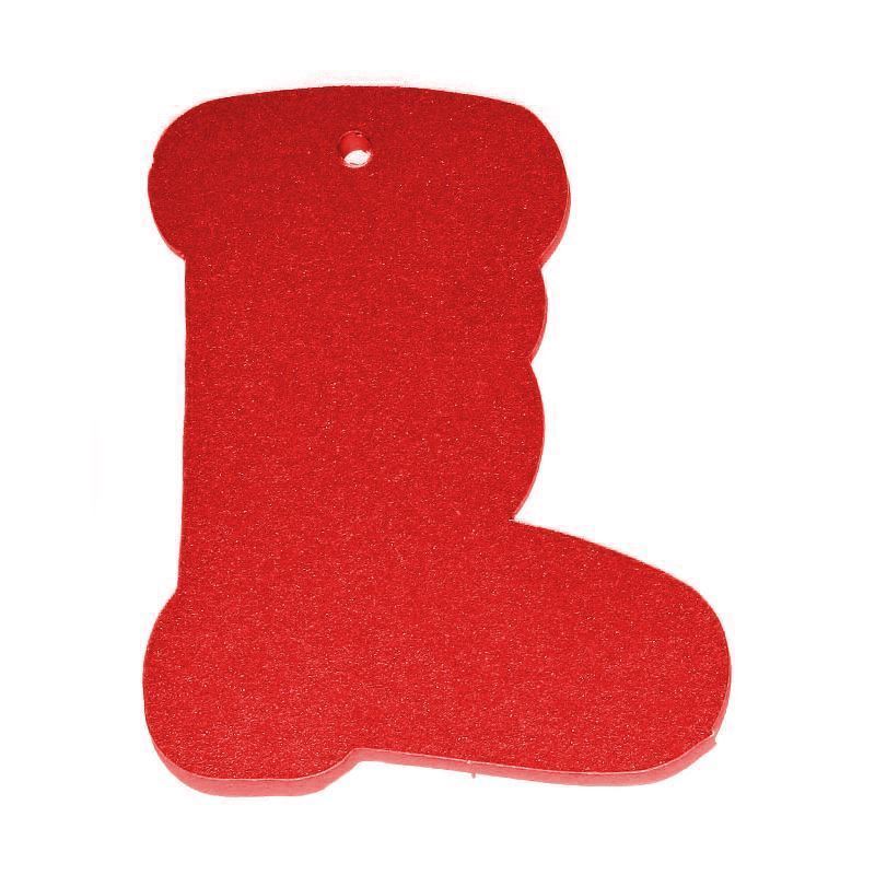 Swing tag, boot, red