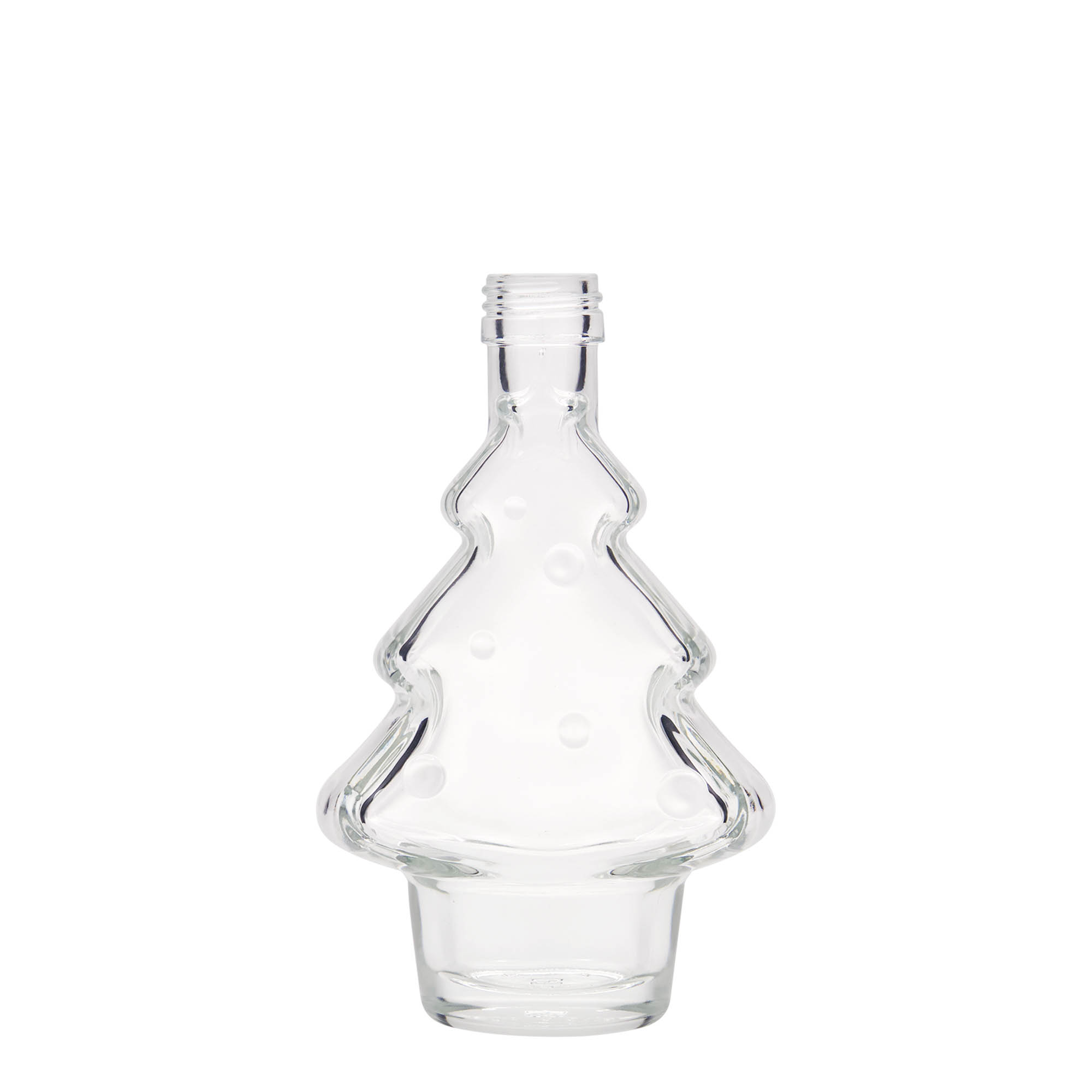 200 ml glass bottle 'Christmas tree', opening: PP 28