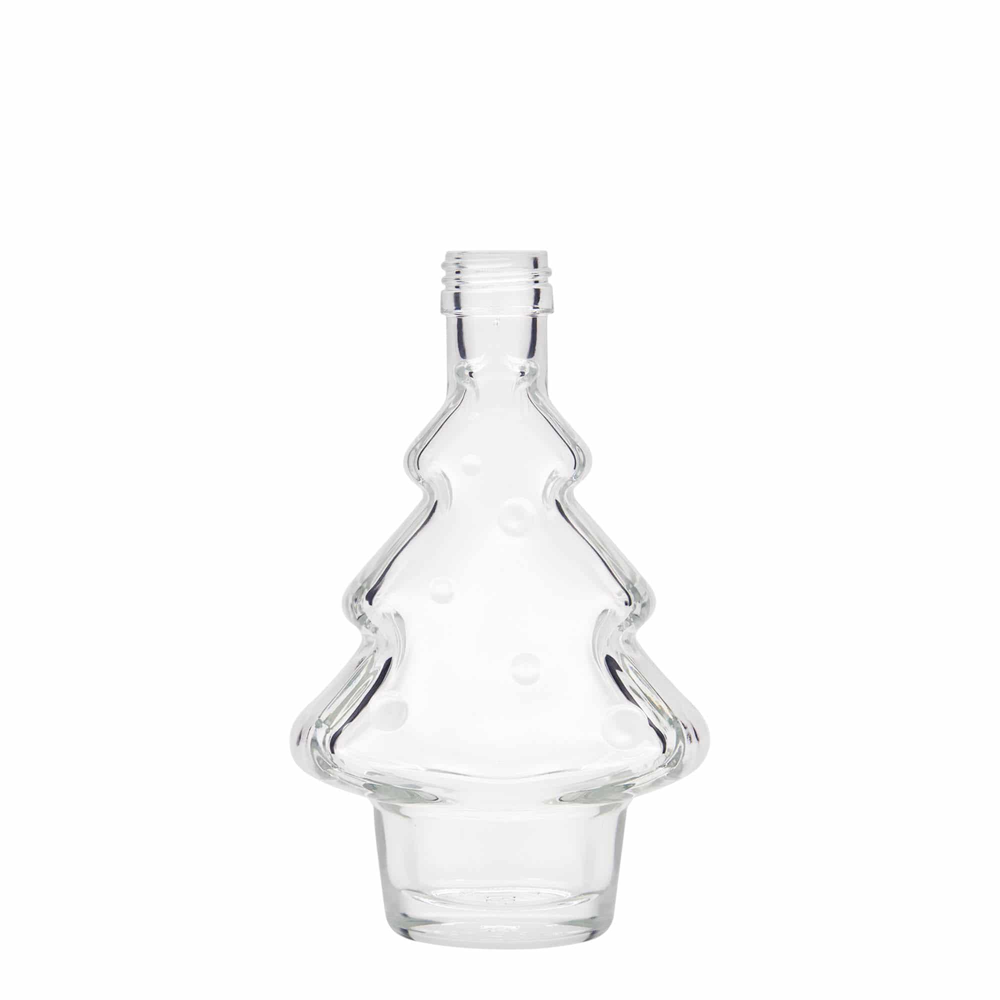 200 ml glass bottle 'Christmas tree', opening: PP 28