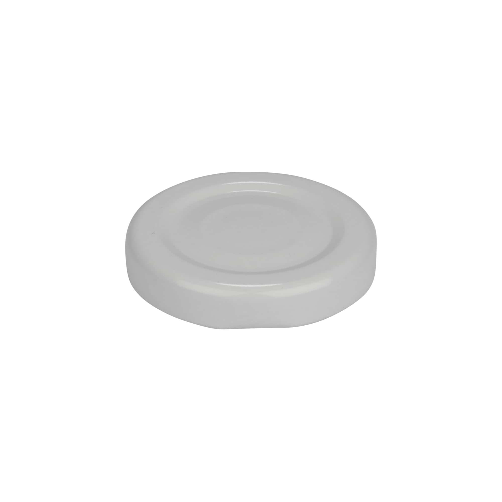 Twist-off lid, tinplate, white, for opening: TO 43