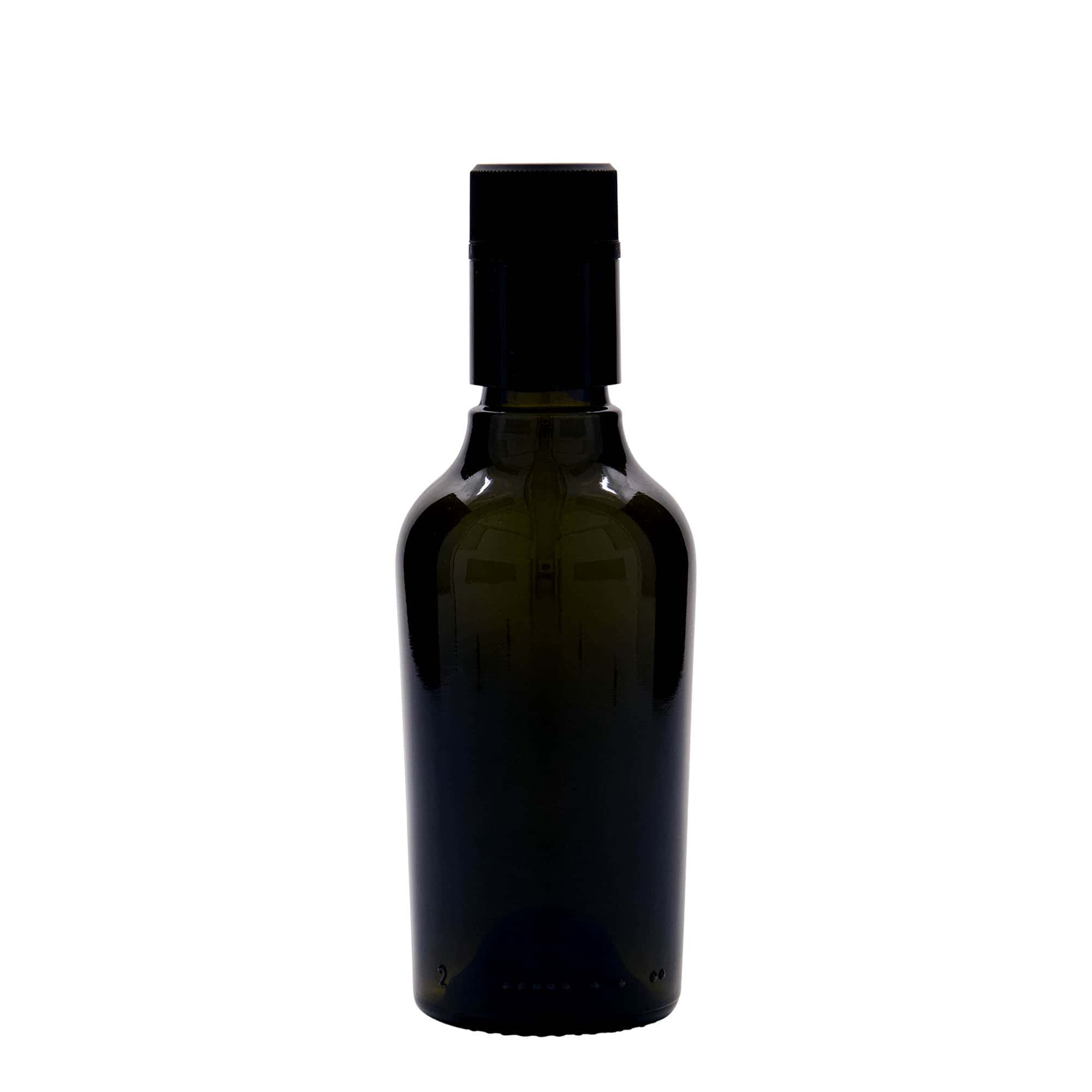 250 ml Vinegar/Oil Bottle 'Oleum', Glass, Antique Green, Opening: DOP